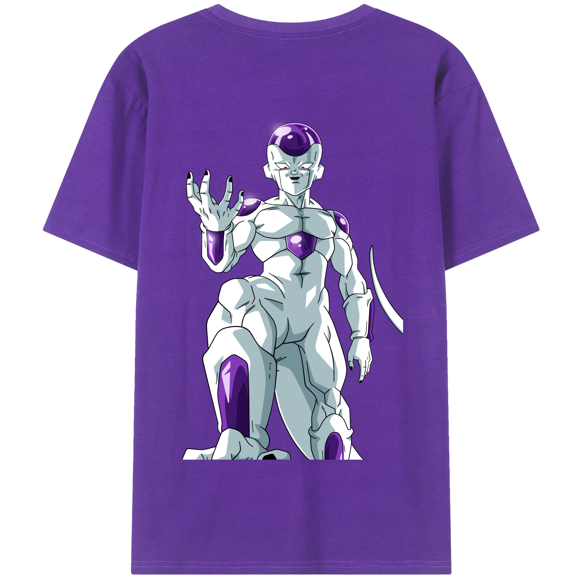 （画像用） ドラゴンボール フリーザ DRAGON BALL Frieza 綿100％半袖Tシャツ（背面プリント）