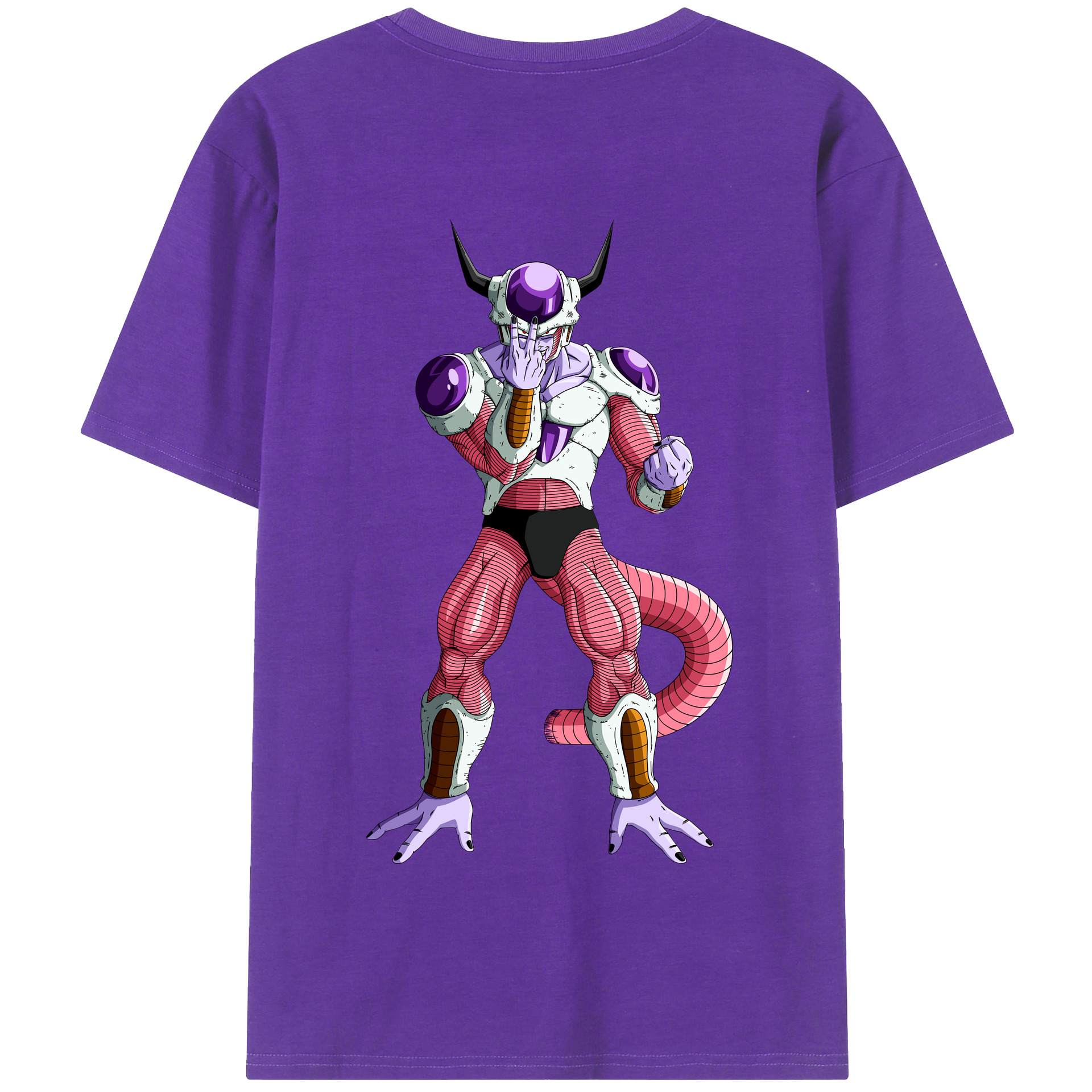 （画像用） ドラゴンボール フリーザ DRAGON BALL Frieza 綿100％半袖Tシャツ（背面プリント）