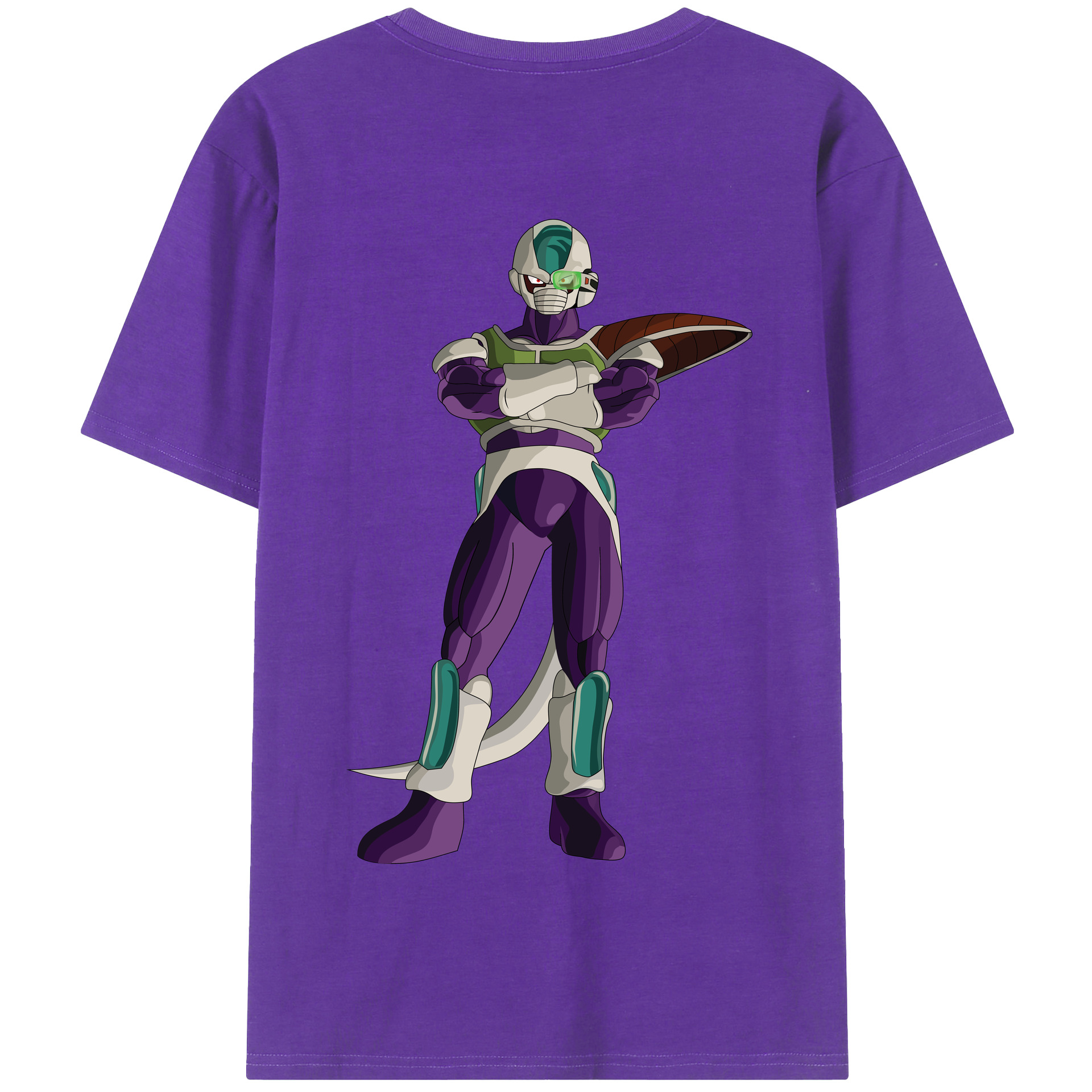 （画像用） ドラゴンボール フリーザ DRAGON BALL Frieza 綿100％半袖Tシャツ（背面プリント）