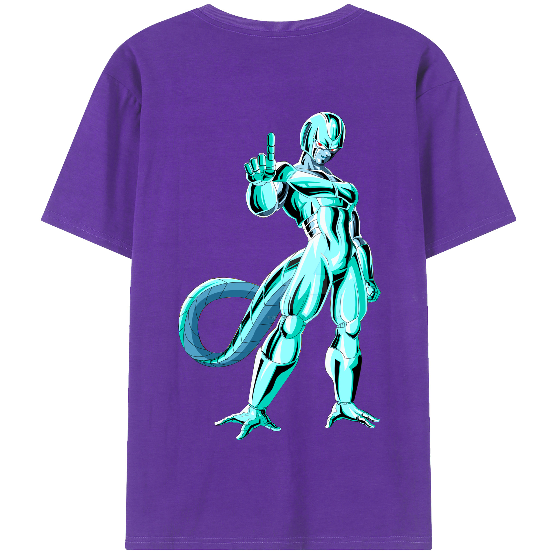 （画像用） ドラゴンボール クウラ DRAGON BALL Cooler Coora 綿100％半袖Tシャツ（背面プリント）