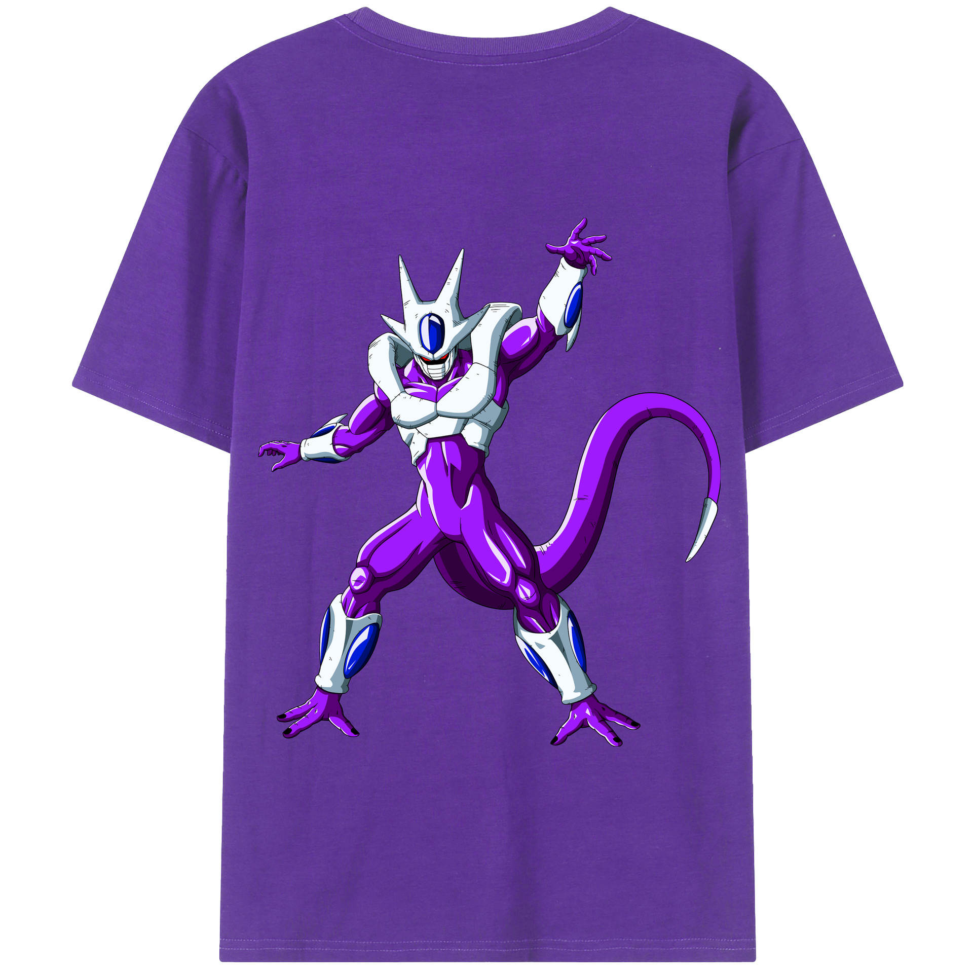 （画像用） ドラゴンボール クウラ DRAGON BALL Cooler Coora 綿100％半袖Tシャツ（背面プリント）