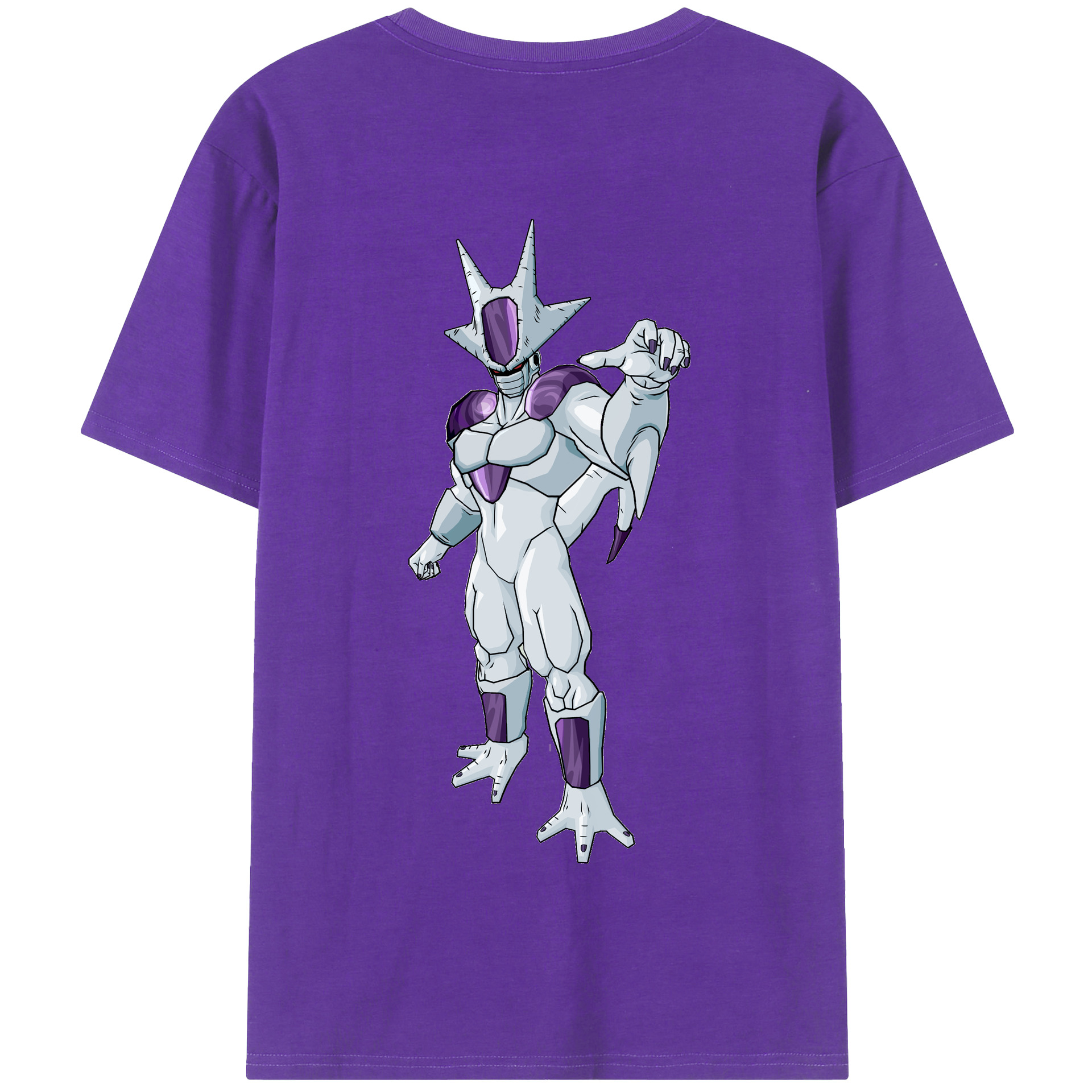 （画像用） ドラゴンボール クウラ DRAGON BALL Cooler Coora 綿100％半袖Tシャツ（背面プリント）