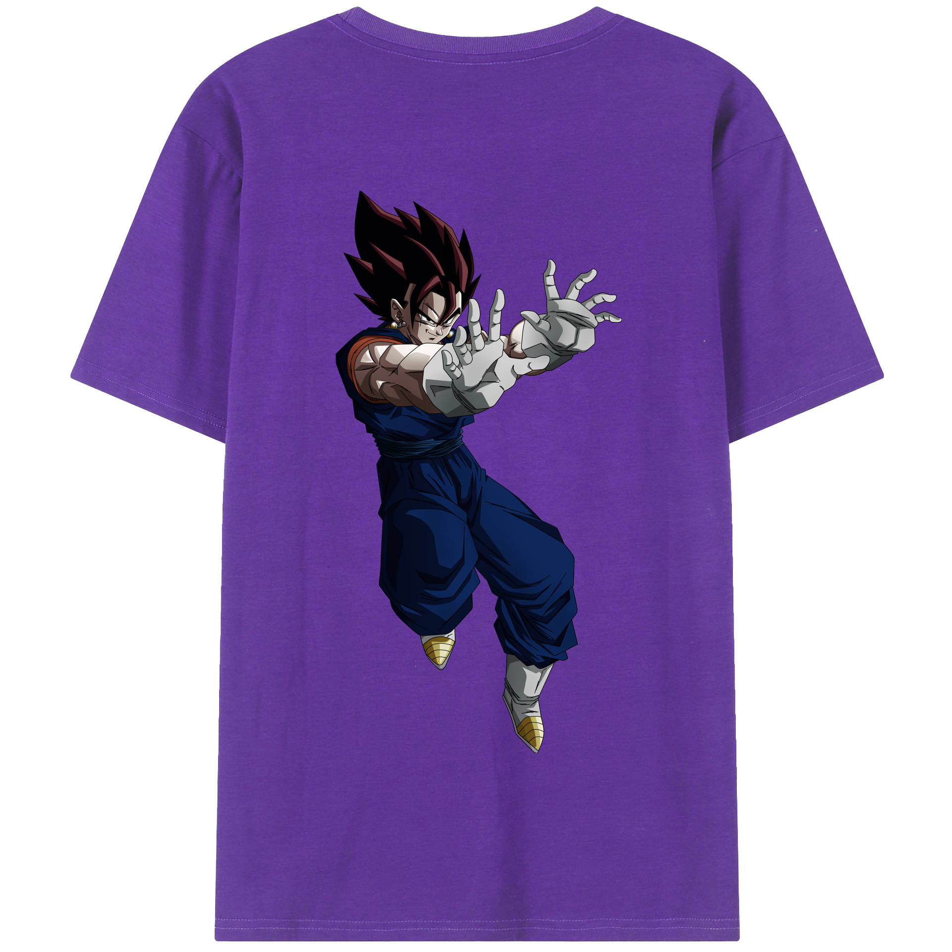（画像用） ドラゴンボール ベジット DRAGON BALL Vegetto 綿100％半袖Tシャツ（背面プリント）