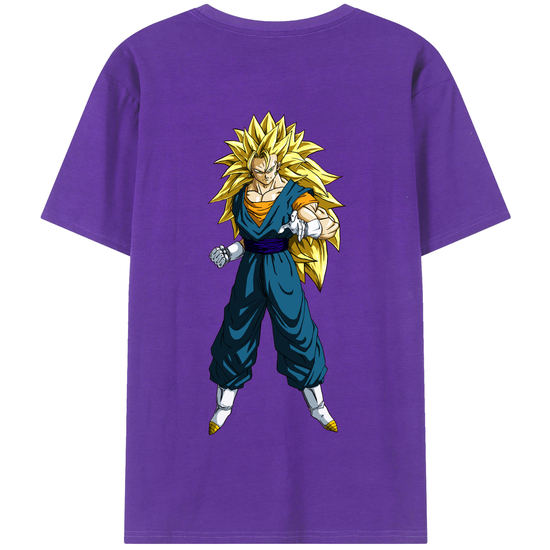 （画像用） ドラゴンボール ベジット DRAGON BALL Vegetto 綿100％半袖Tシャツ（背面プリント）