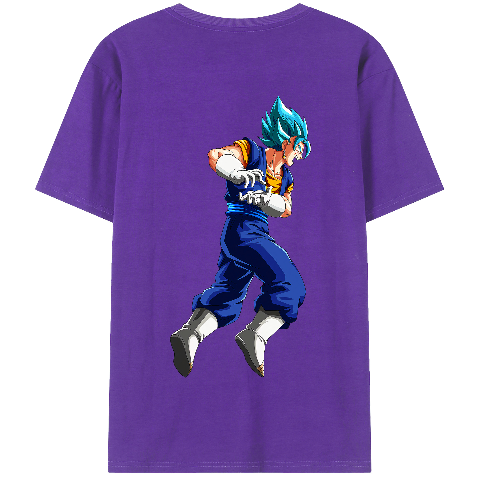 （画像用） ドラゴンボール ベジット DRAGON BALL Vegetto 綿100％半袖Tシャツ（背面プリント）