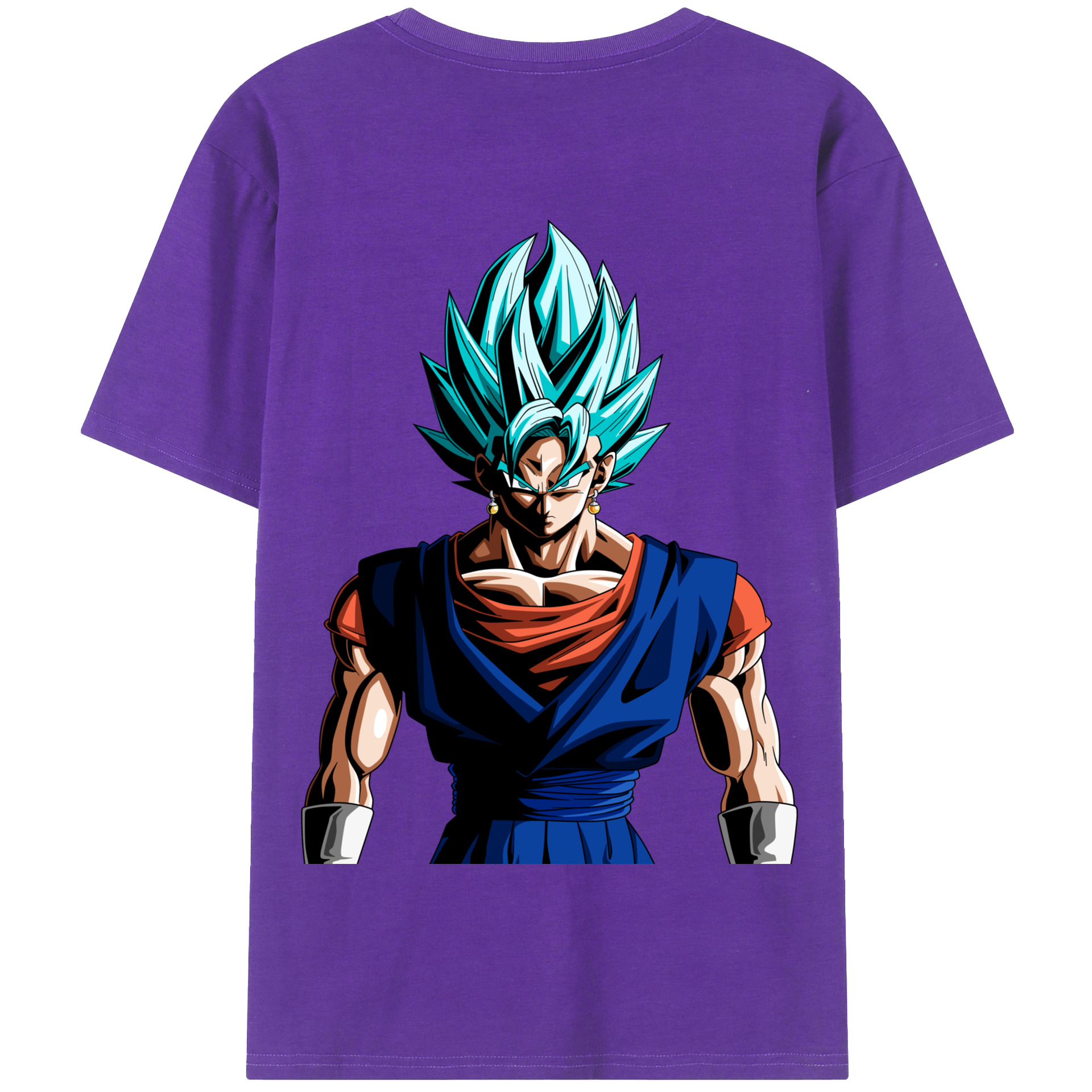 （画像用） ドラゴンボール ベジット DRAGON BALL Vegetto 綿100％半袖Tシャツ（背面プリント）