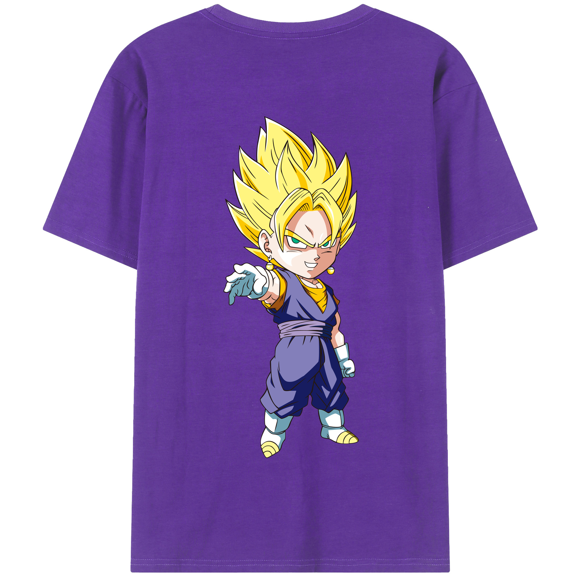 （画像用） ドラゴンボール ベジット DRAGON BALL Vegetto 綿100％半袖Tシャツ（背面プリント）