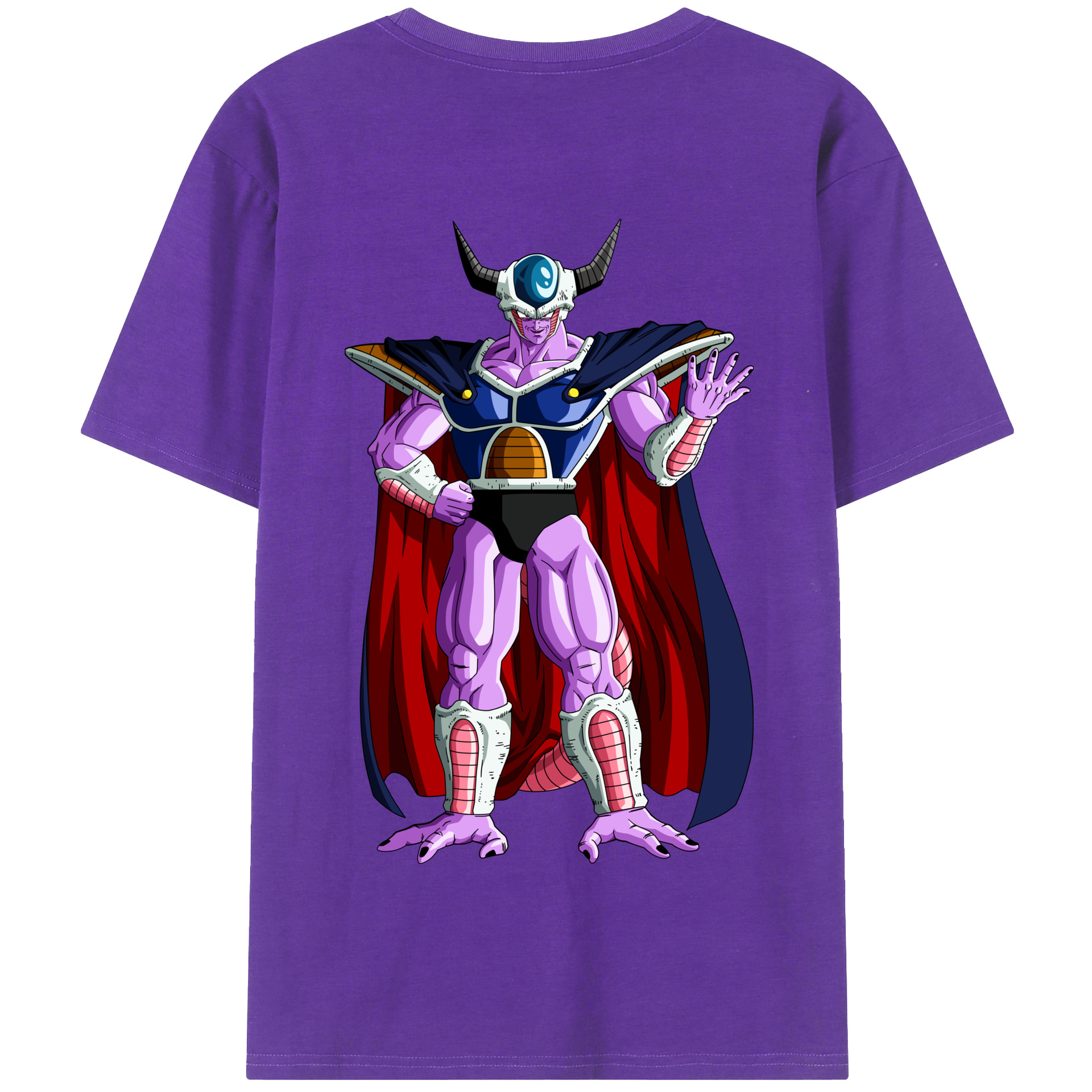（画像用） ドラゴンボール コルド大王 DRAGON BALL King Cold 綿100％半袖Tシャツ（背面プリント）