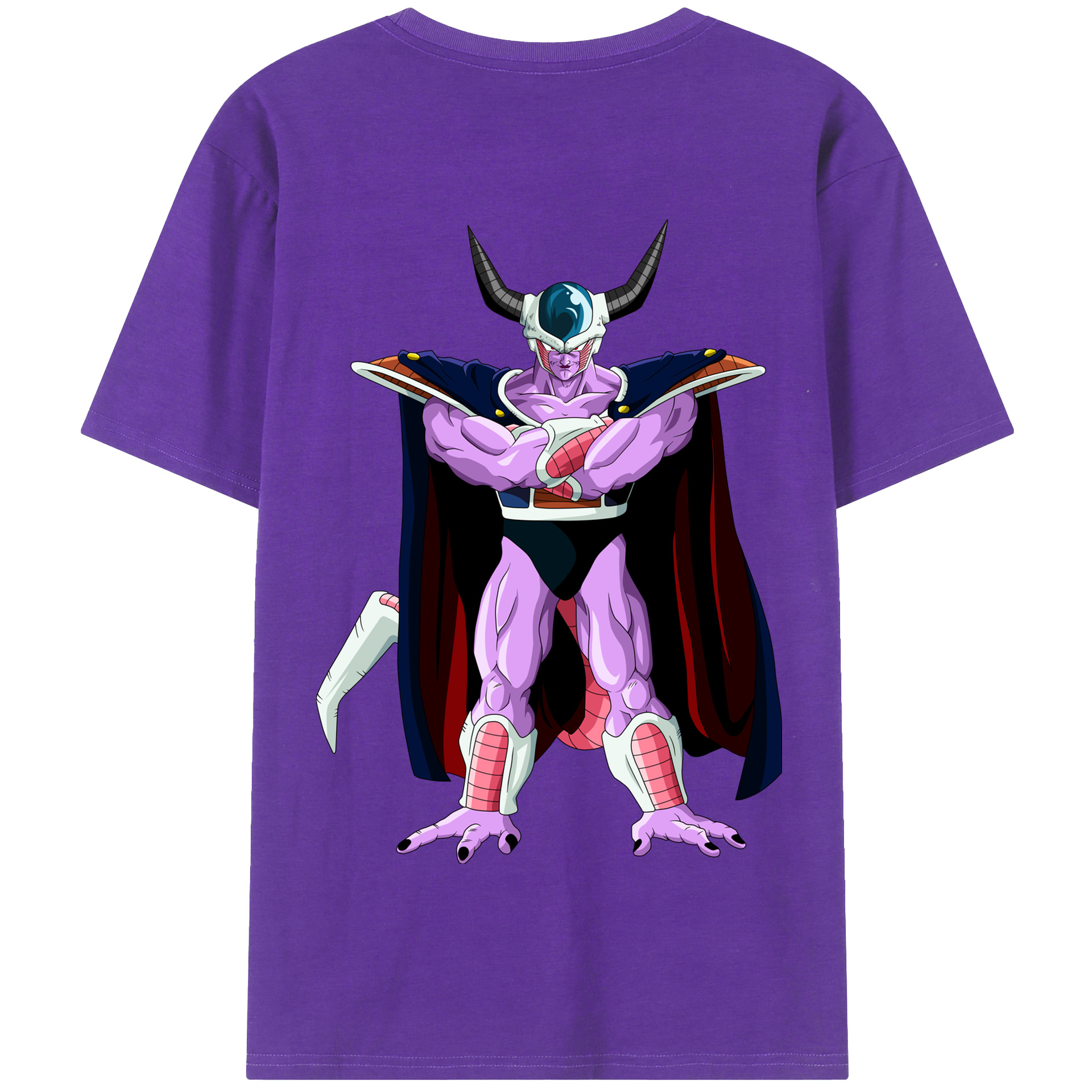（画像用） ドラゴンボール コルド大王 DRAGON BALL King Cold 綿100％半袖Tシャツ（背面プリント）