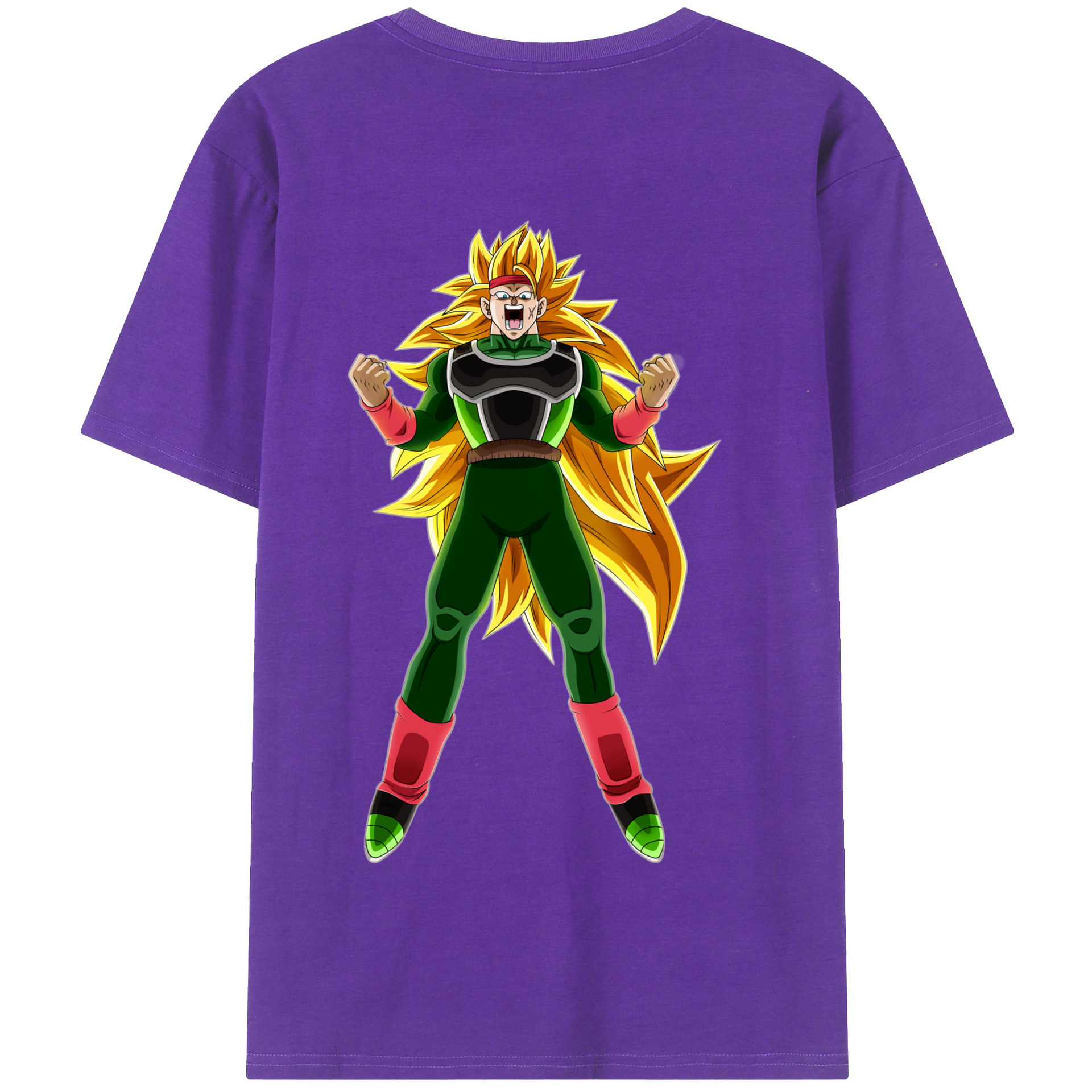 （画像用） ドラゴンボール ブロリー DRAGON BALL Broli 綿100％半袖Tシャツ（背面プリント）