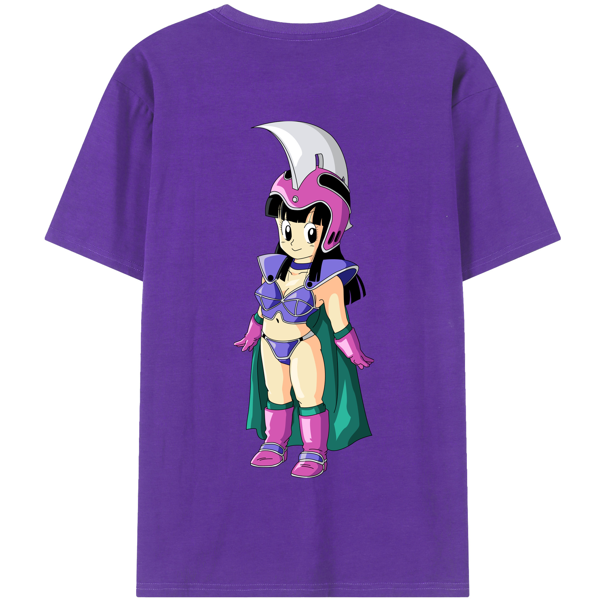 （画像用） ドラゴンボール チチ DRAGON BALL Chichi 綿100％半袖Tシャツ（背面プリント）