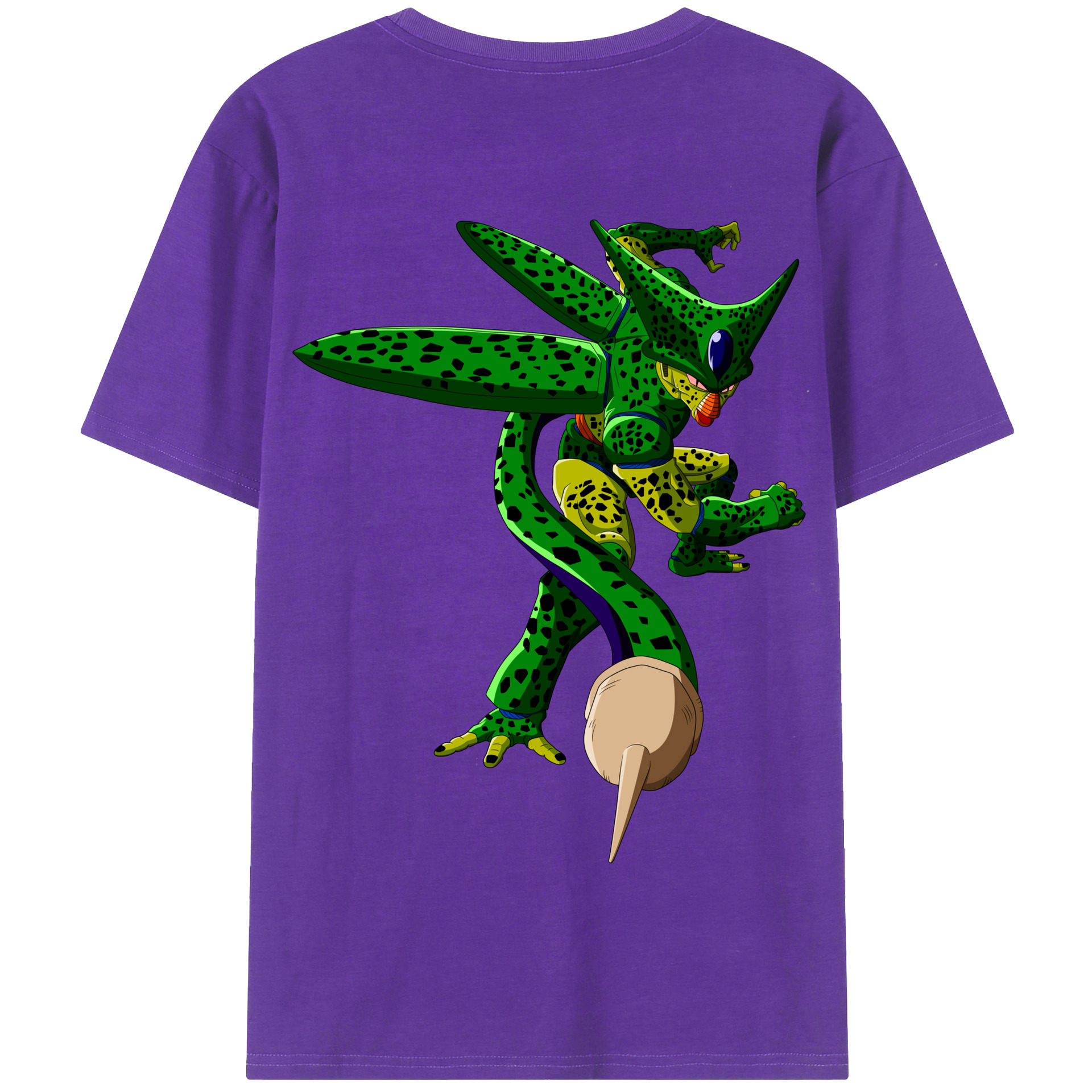 （画像用） ドラゴンボール セル DRAGON BALL Cell 綿100％半袖Tシャツ（背面プリント）