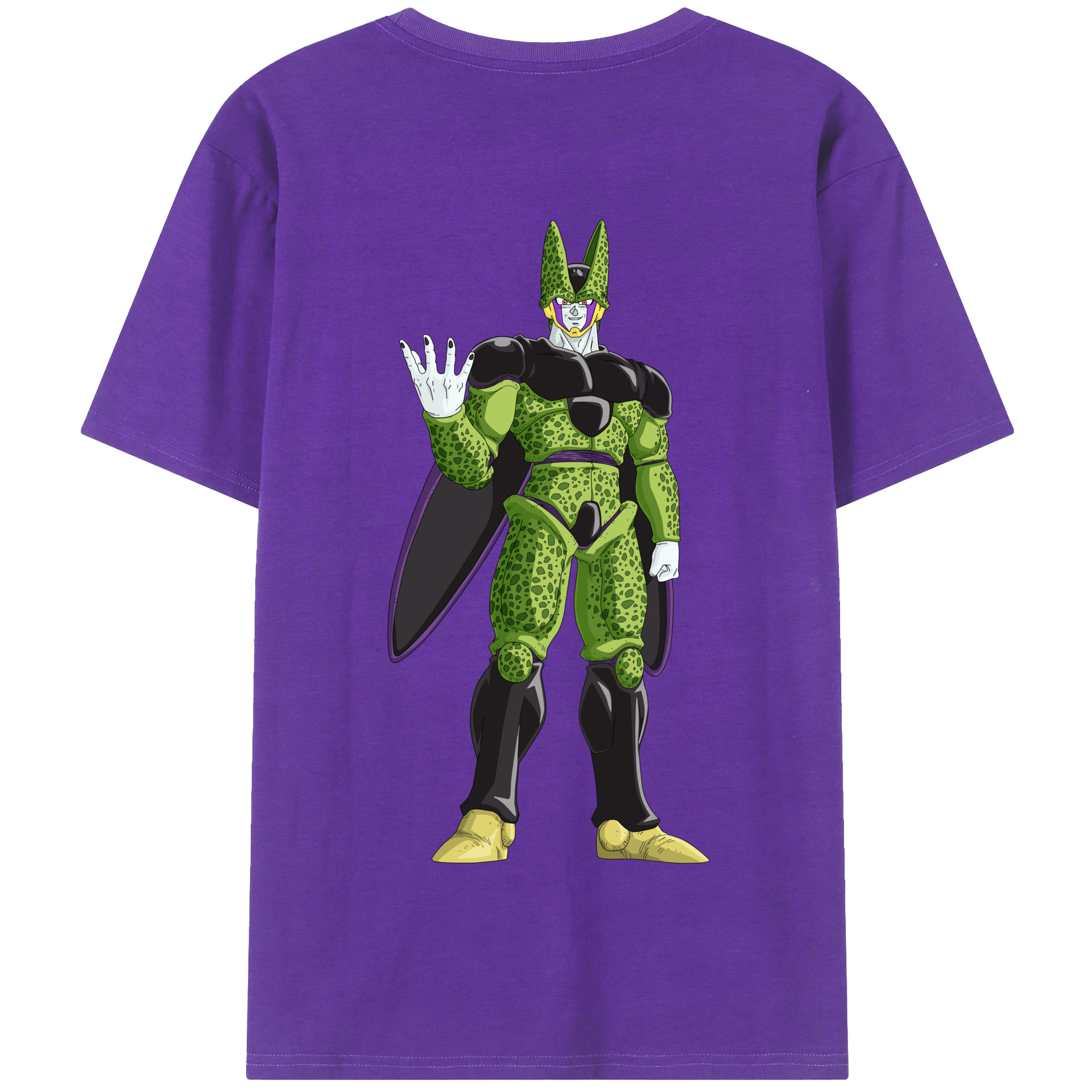 （画像用） ドラゴンボール セル DRAGON BALL Cell 綿100％半袖Tシャツ（背面プリント）