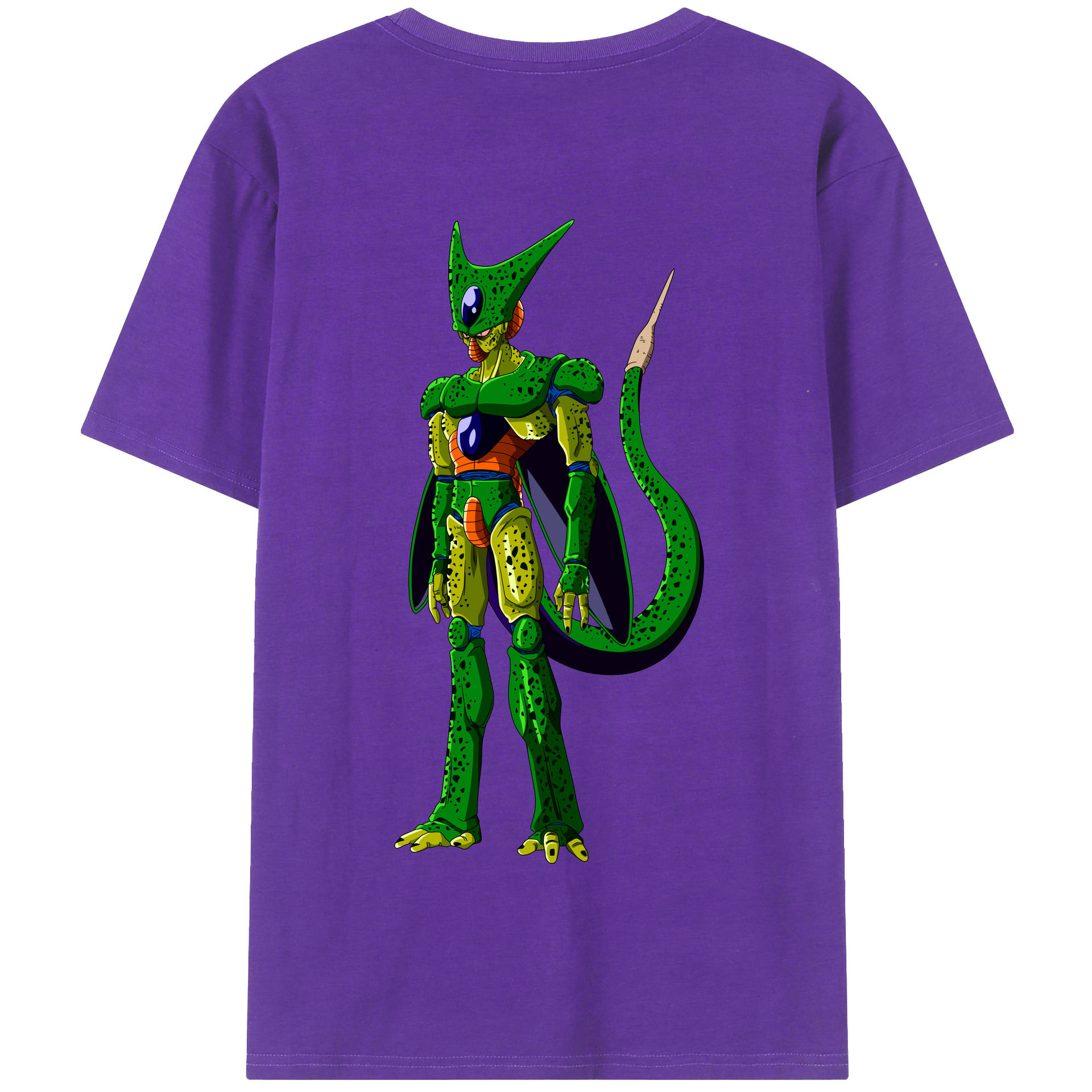 （画像用） ドラゴンボール セル DRAGON BALL Cell 綿100％半袖Tシャツ（背面プリント）