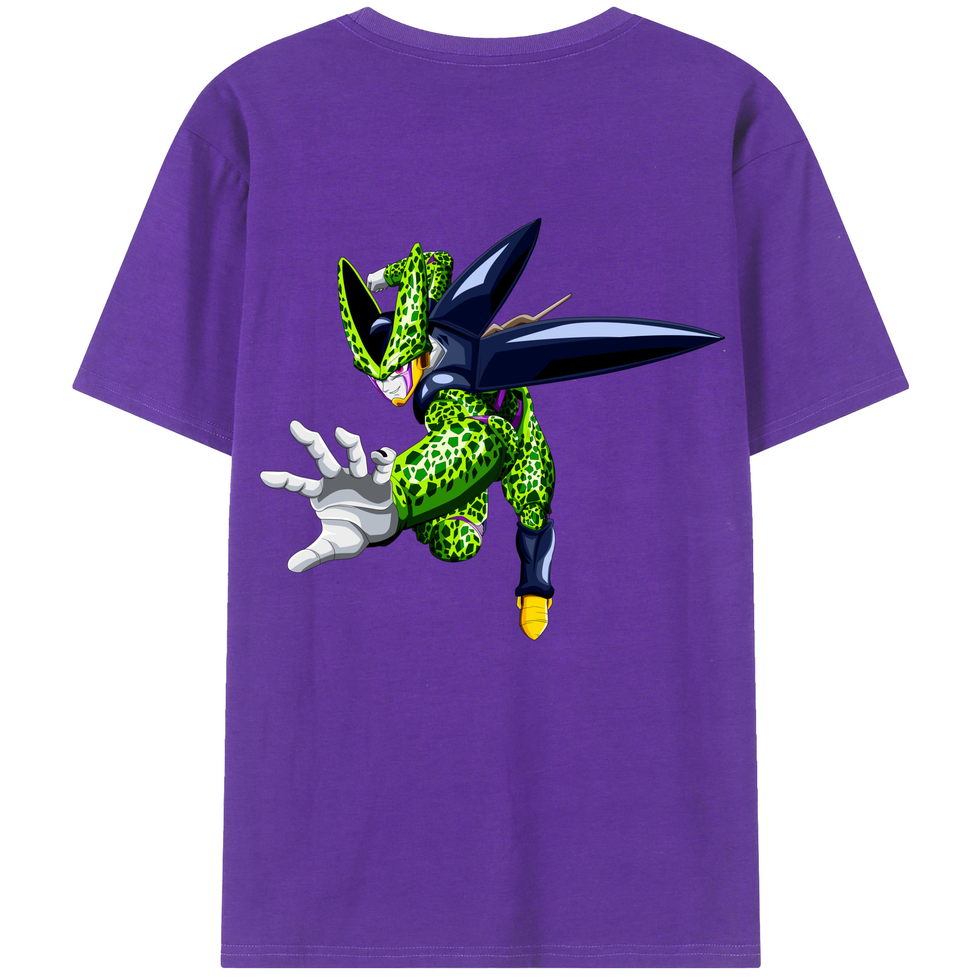 （画像用） ドラゴンボール セル DRAGON BALL Cell 綿100％半袖Tシャツ（背面プリント）