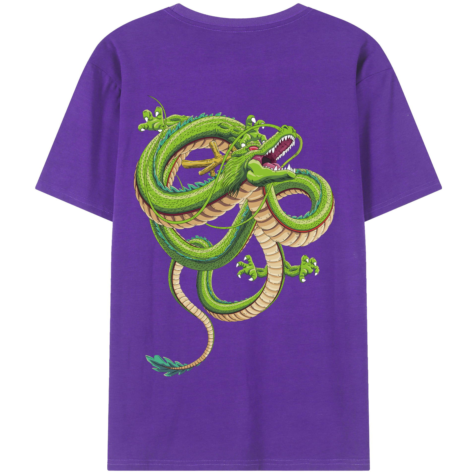 （画像用） ドラゴンボール 神龍 シェンロン DRAGON BALL Shenron 綿100％半袖Tシャツ（背面プリント）