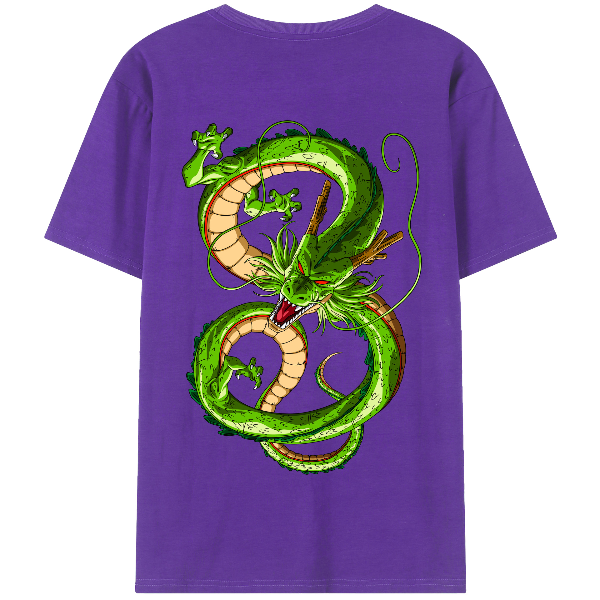 （画像用） ドラゴンボール 神龍 シェンロン DRAGON BALL Shenron 綿100％半袖Tシャツ（背面プリント）