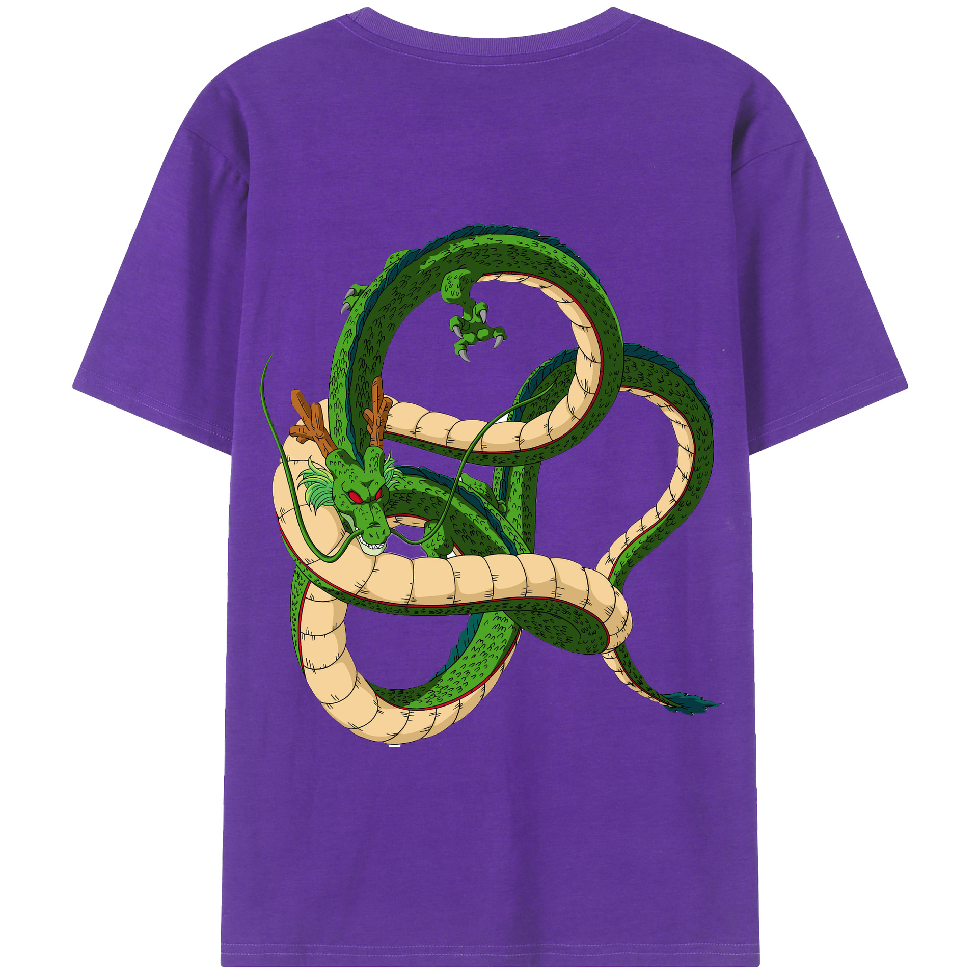 （画像用） ドラゴンボール 神龍 シェンロン DRAGON BALL Shenron 綿100％半袖Tシャツ（背面プリント）