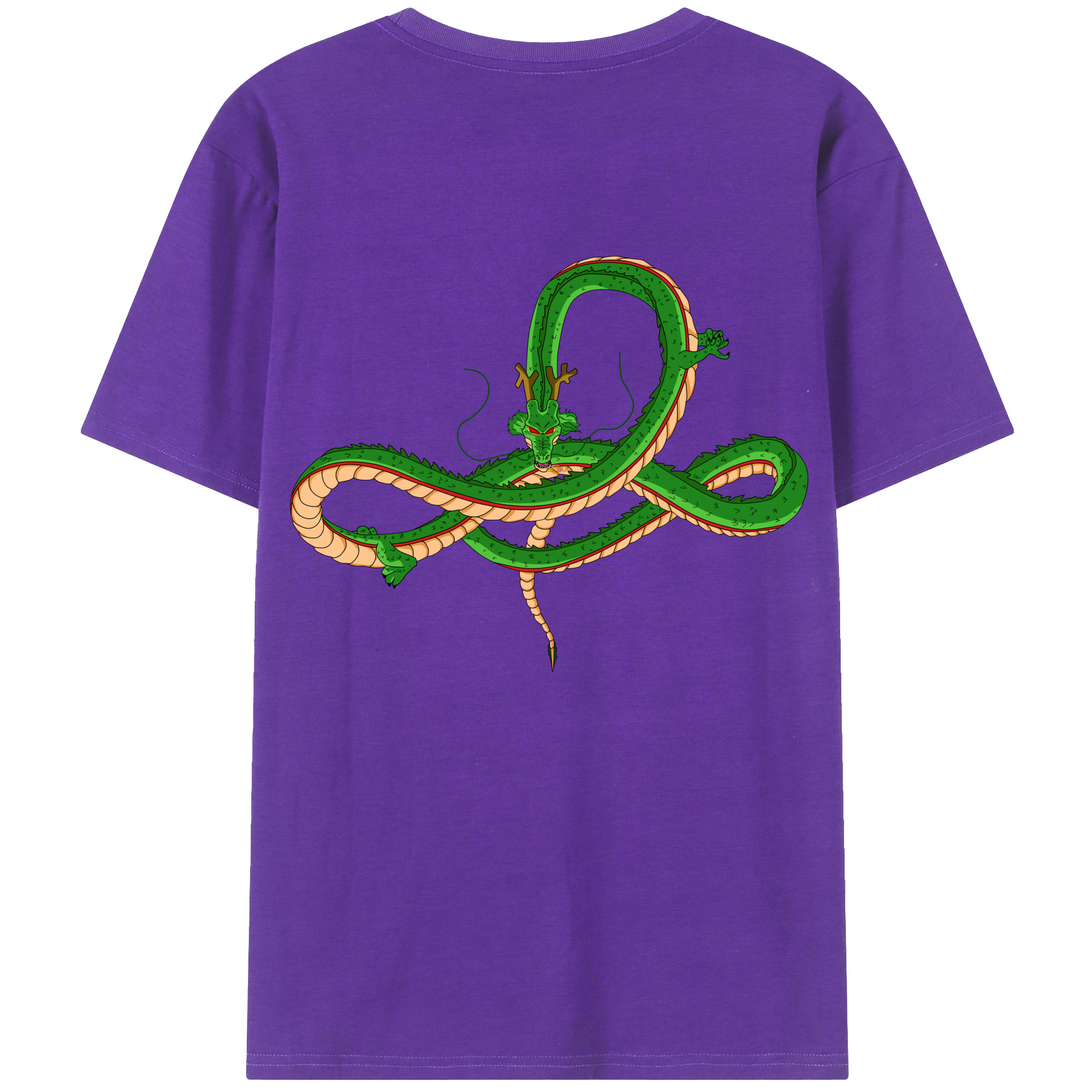 （画像用） ドラゴンボール 神龍 シェンロン DRAGON BALL Shenron 綿100％半袖Tシャツ（背面プリント）