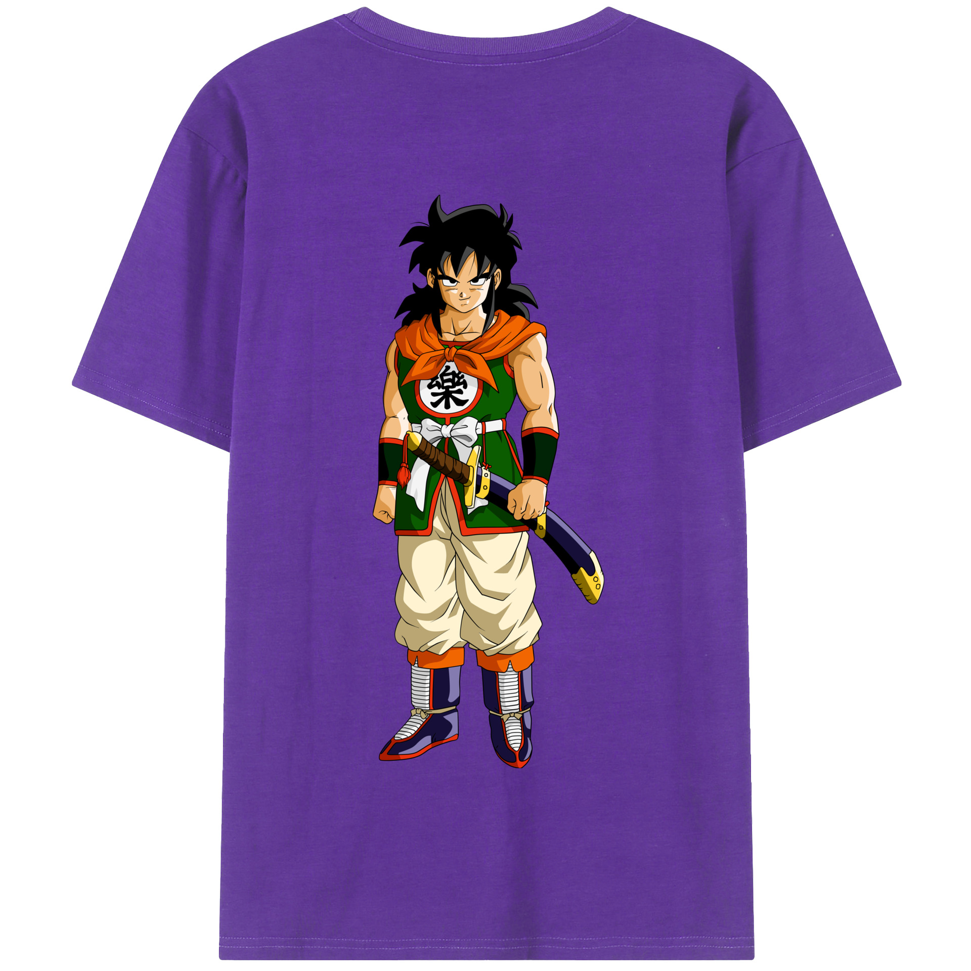 （画像用） ドラゴンボール ヤムチャ DRAGON BALL Yamcha 綿100％半袖Tシャツ（背面プリント）