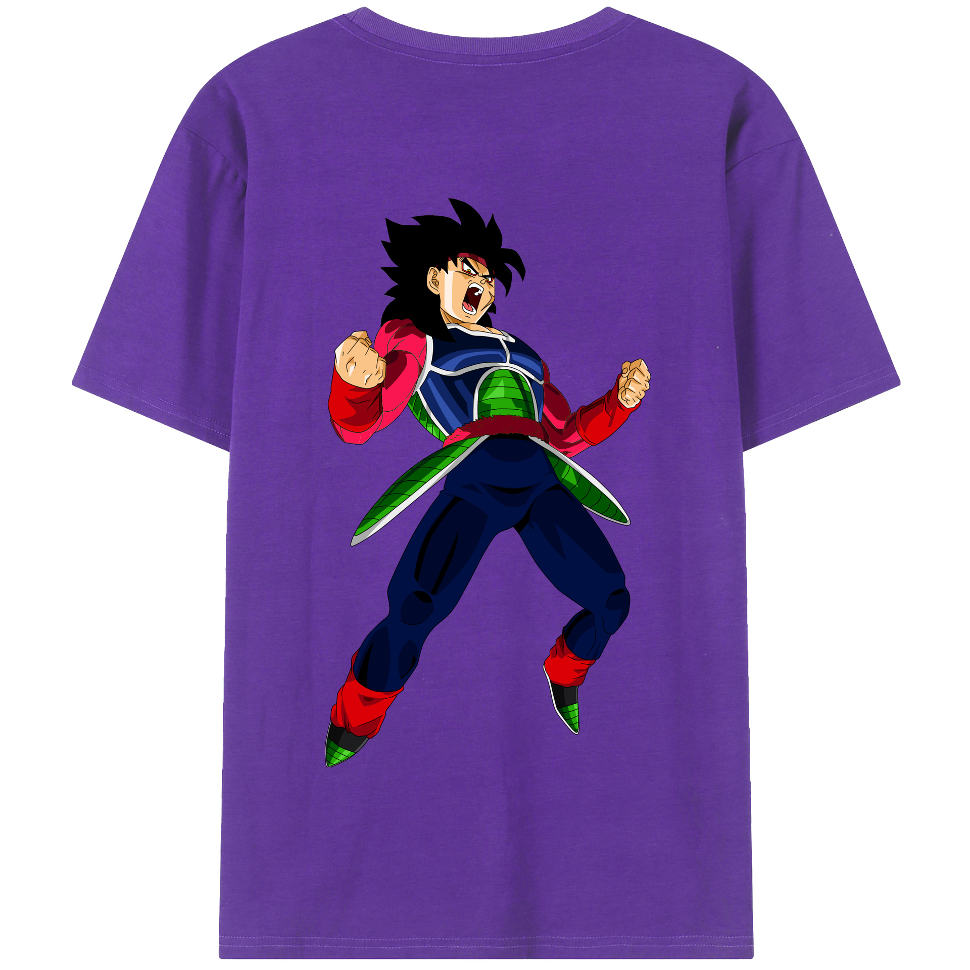 （画像用） ドラゴンボール バーダック DRAGON BALL Burdock 綿100％半袖Tシャツ（背面プリント）
