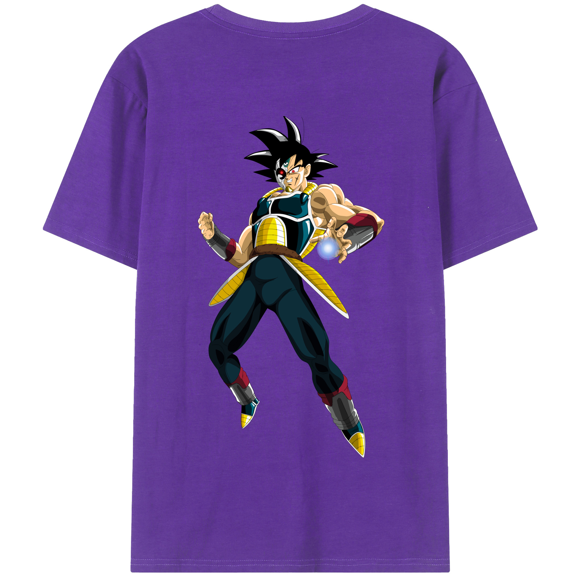 （画像用） ドラゴンボール バーダック DRAGON BALL Burdock 綿100％半袖Tシャツ（背面プリント）