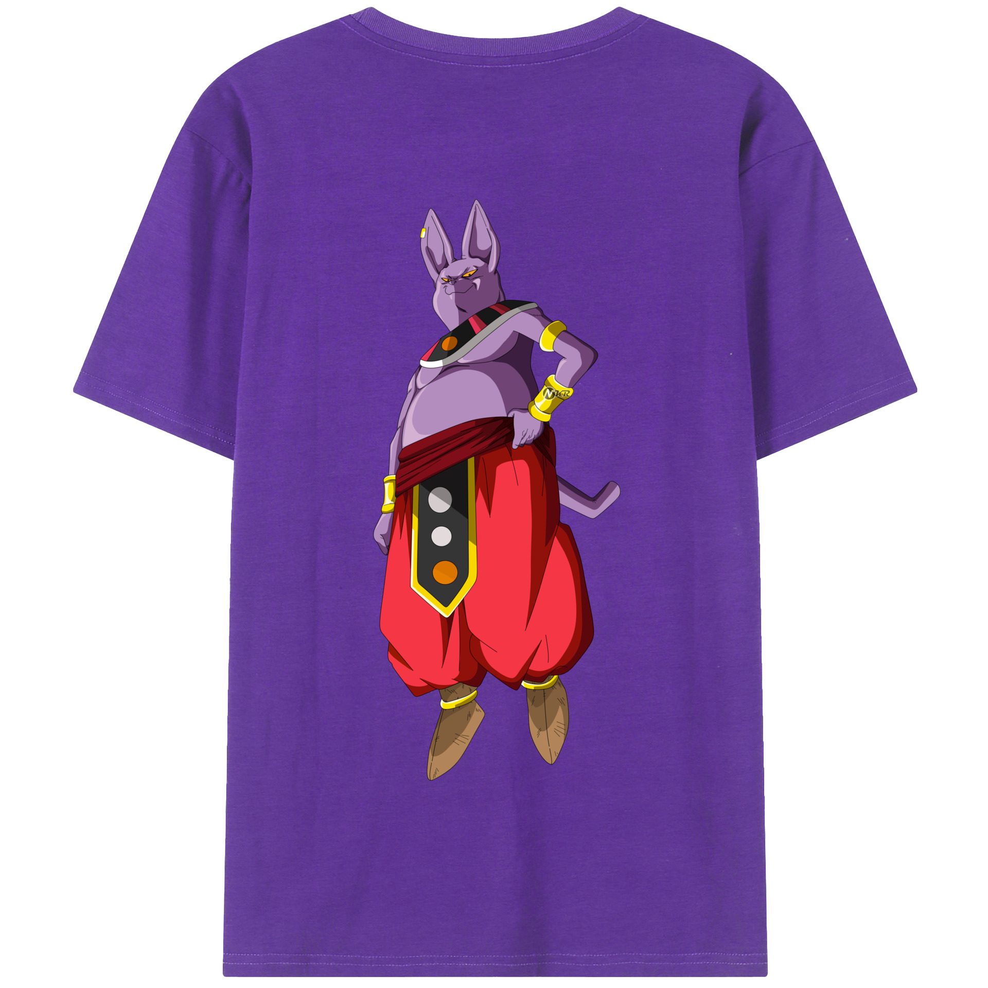 （画像用） ドラゴンボール シャンパ DRAGON BALL Champa 綿100％半袖Tシャツ（背面プリント）
