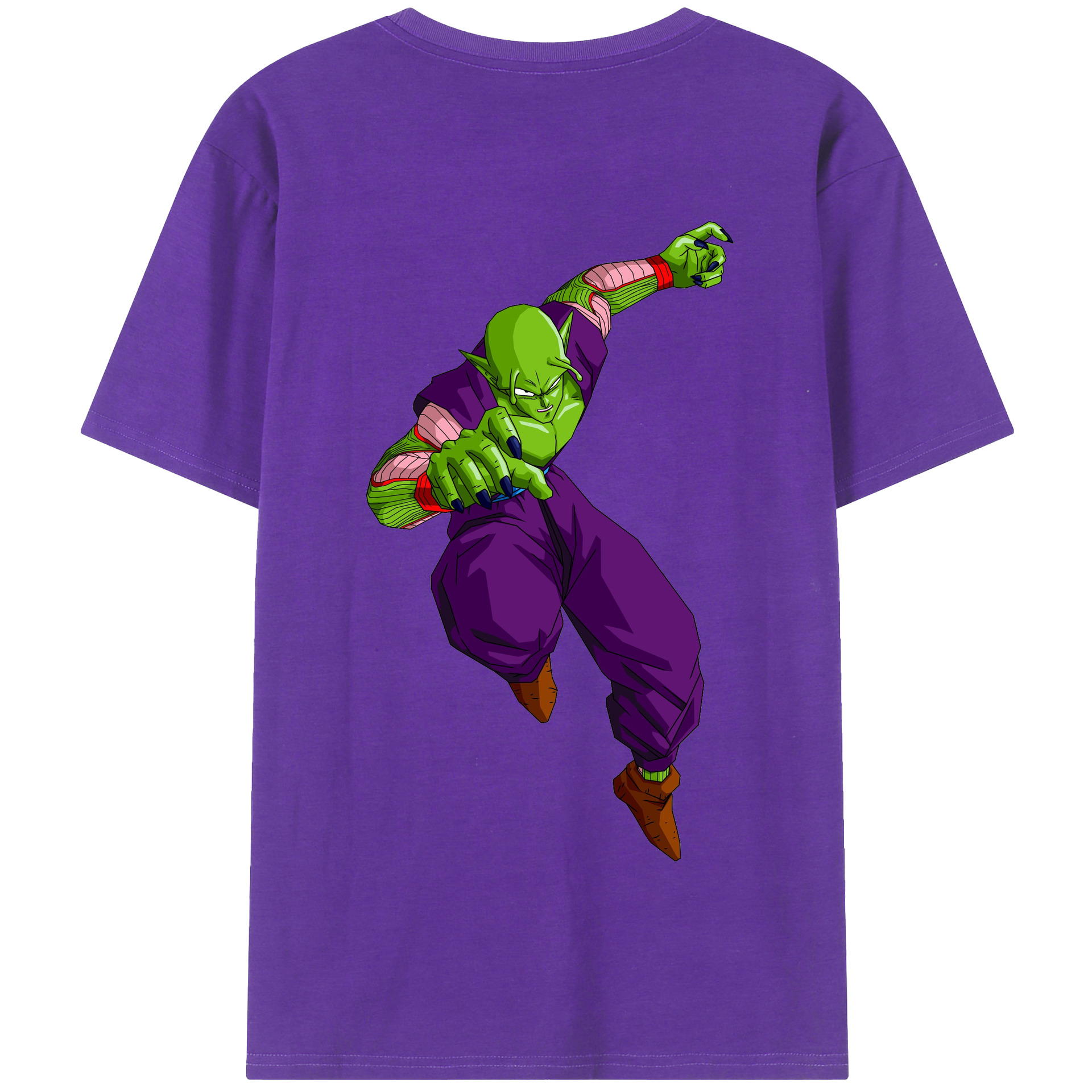 （画像用） ドラゴンボール ピッコロ DRAGON BALL Piccolo 綿100％半袖Tシャツ（背面プリント）