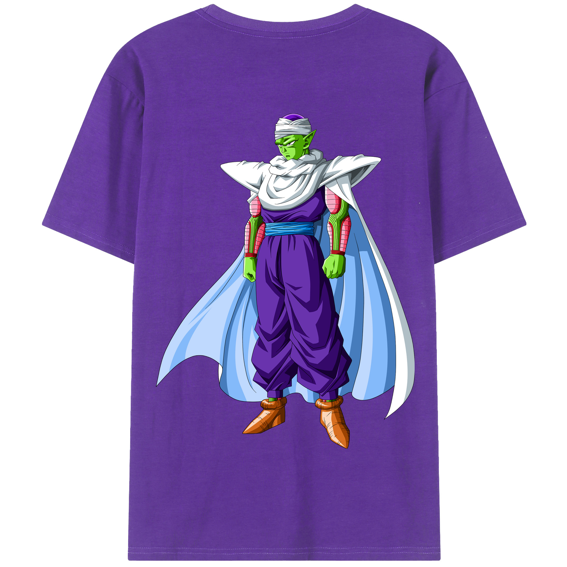 （画像用） ドラゴンボール ピッコロ DRAGON BALL Piccolo 綿100％半袖Tシャツ（背面プリント）