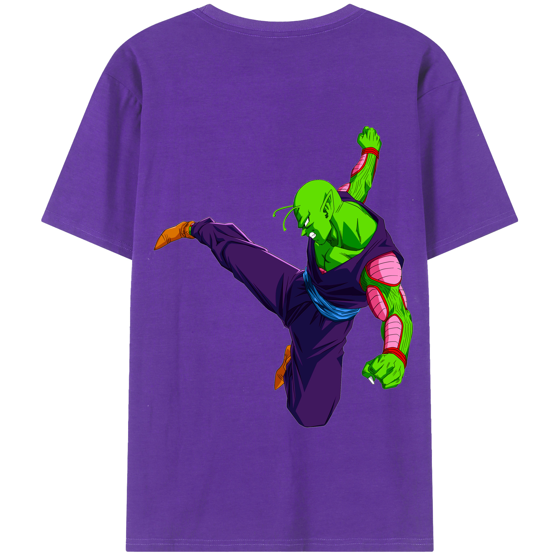 （画像用） ドラゴンボール ピッコロ DRAGON BALL Piccolo 綿100％半袖Tシャツ（背面プリント）