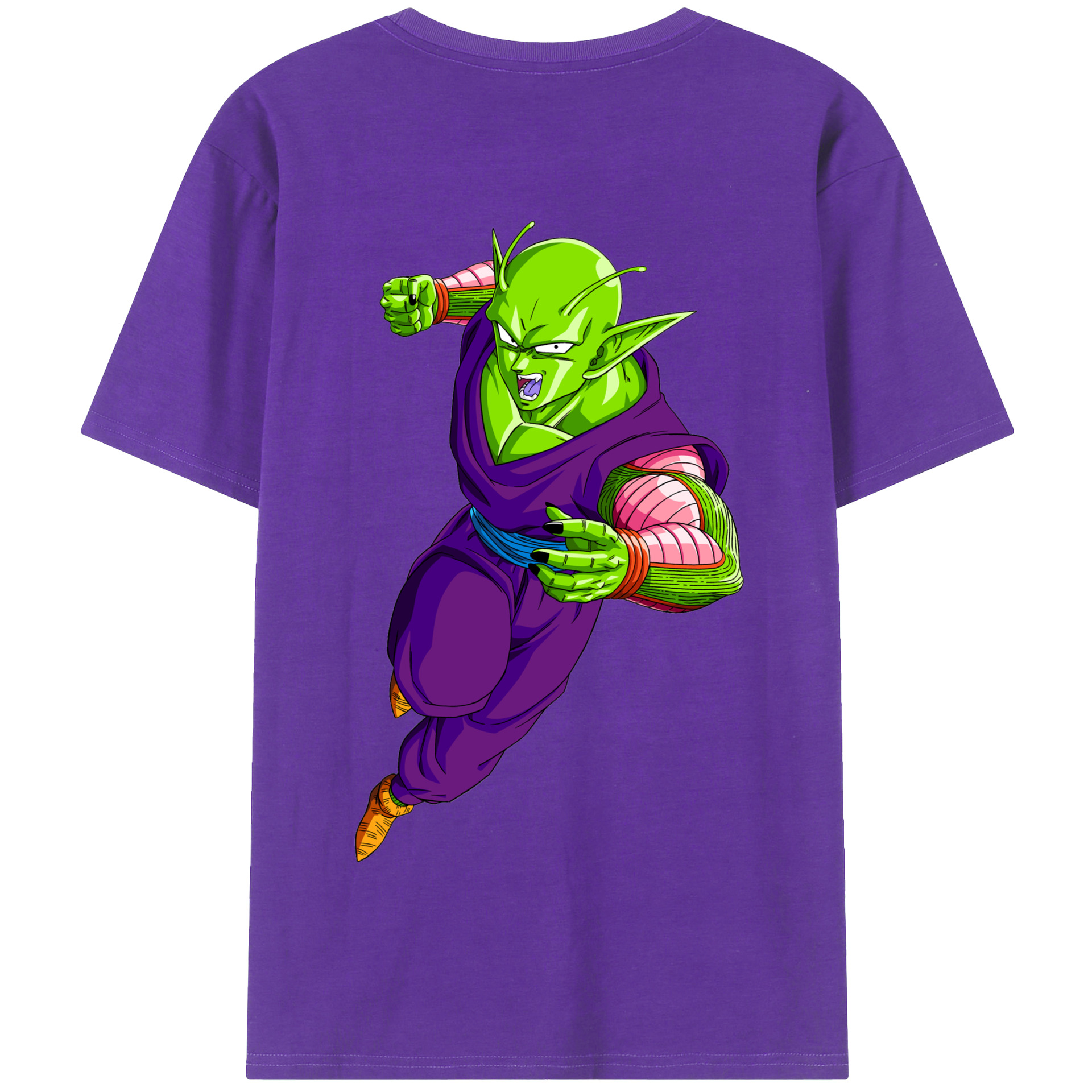 （画像用） ドラゴンボール ピッコロ DRAGON BALL Piccolo 綿100％半袖Tシャツ（背面プリント）