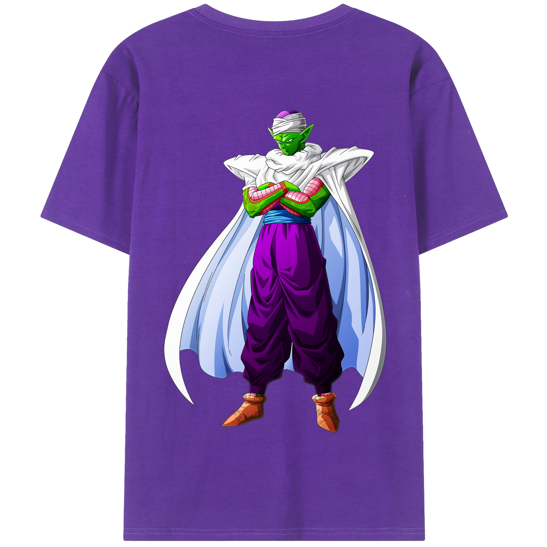（画像用） ドラゴンボール ピッコロ DRAGON BALL Piccolo 綿100％半袖Tシャツ（背面プリント）