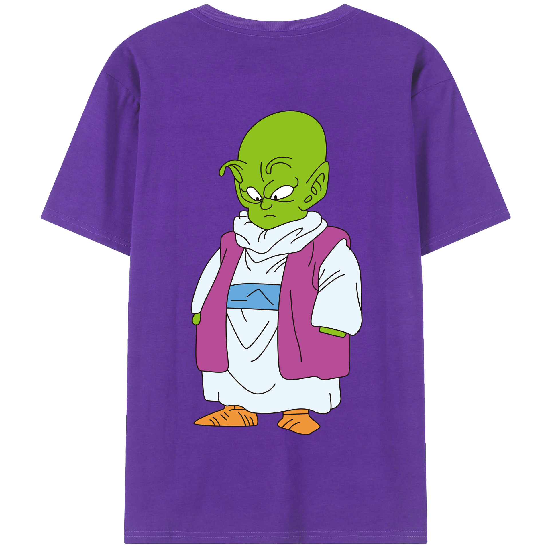 （画像用） ドラゴンボール ピッコロ DRAGON BALL Piccolo 綿100％半袖Tシャツ（背面プリント）