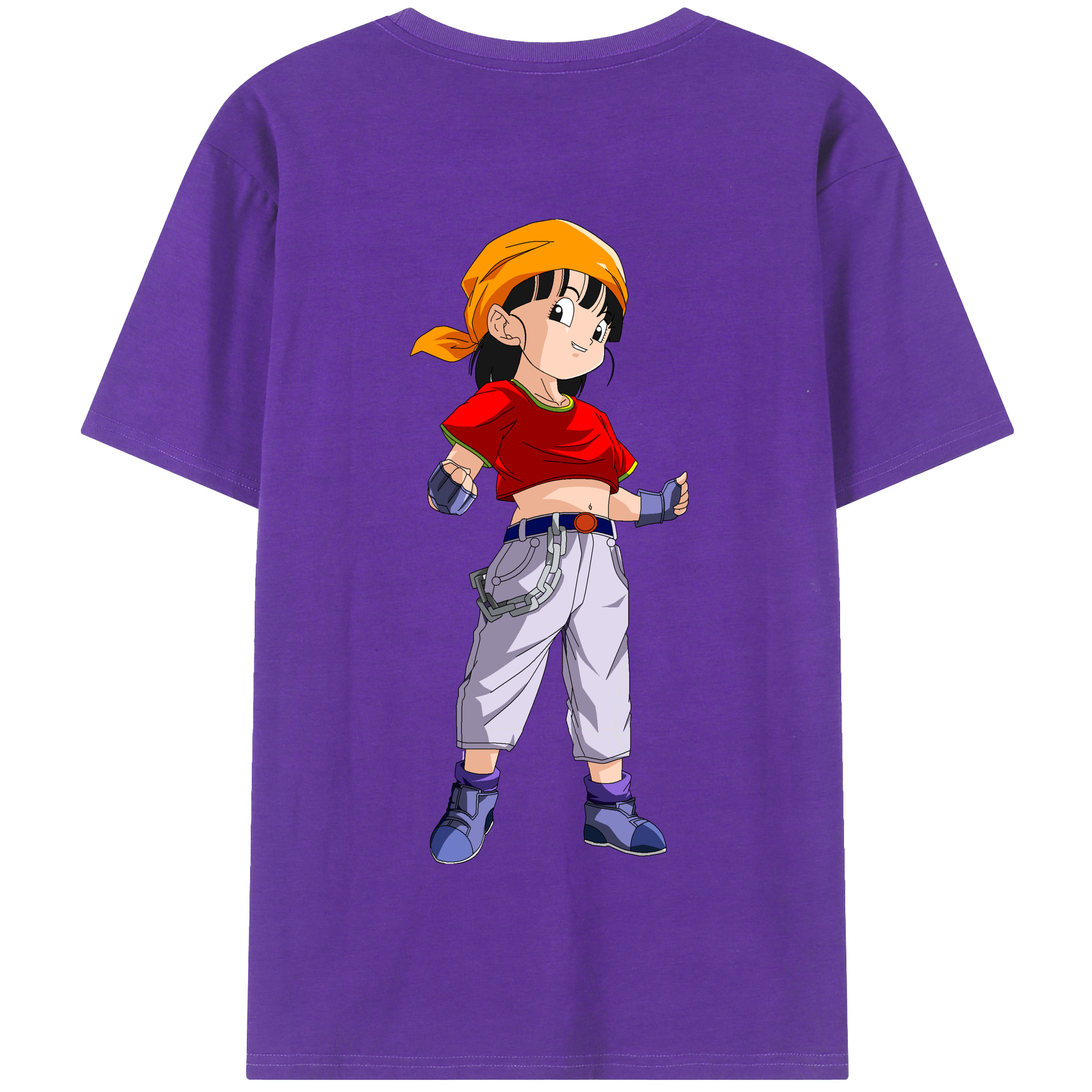 （画像用） ドラゴンボール パン DRAGON BALL Pan 綿100％半袖Tシャツ（背面プリント）