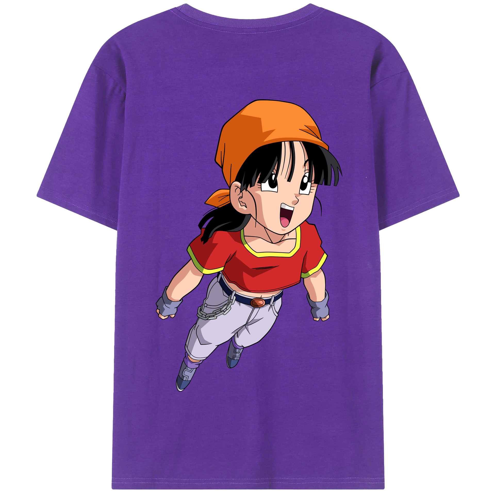 （画像用） ドラゴンボール パン DRAGON BALL Pan 綿100％半袖Tシャツ（背面プリント）