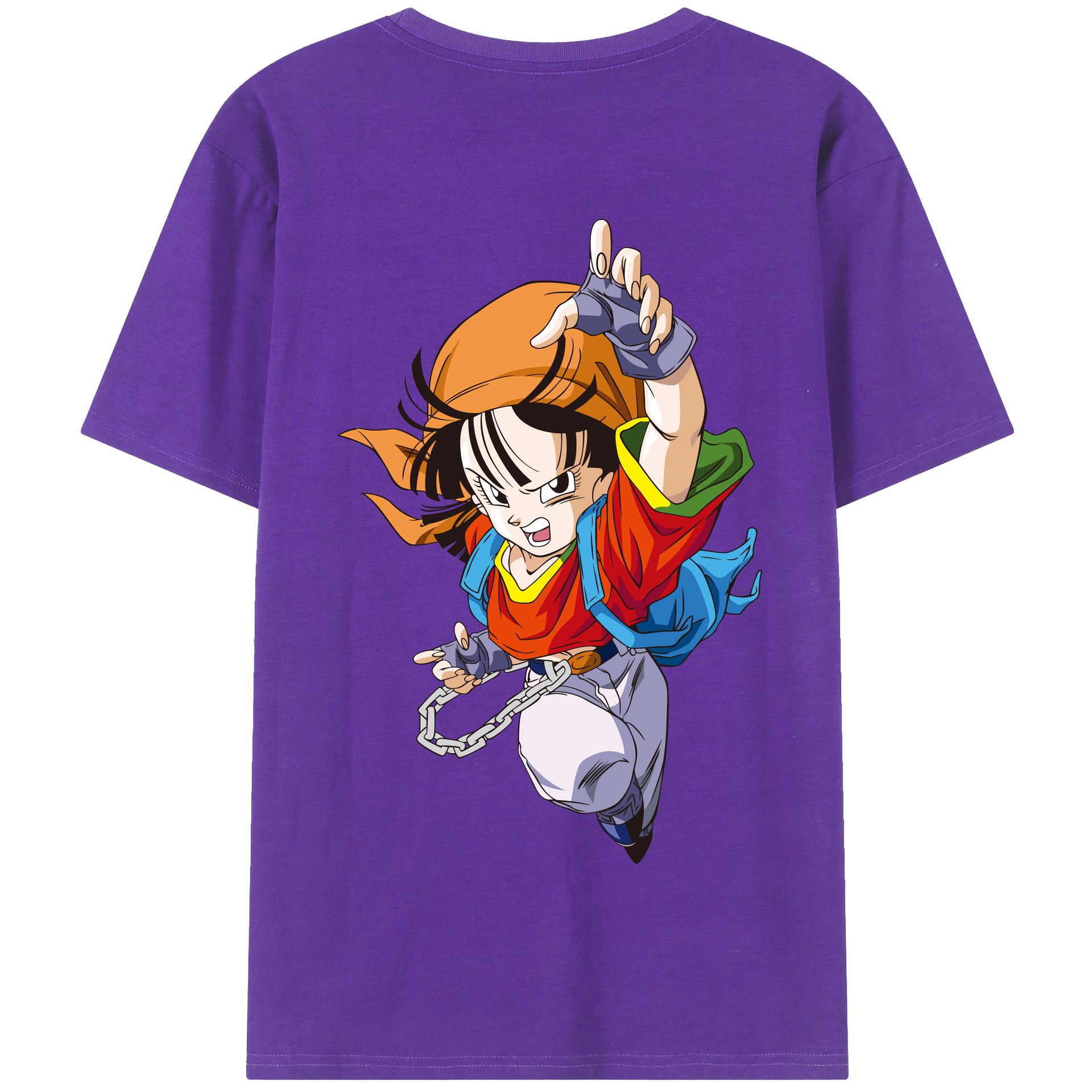 （画像用） ドラゴンボール パン DRAGON BALL Pan 綿100％半袖Tシャツ（背面プリント）