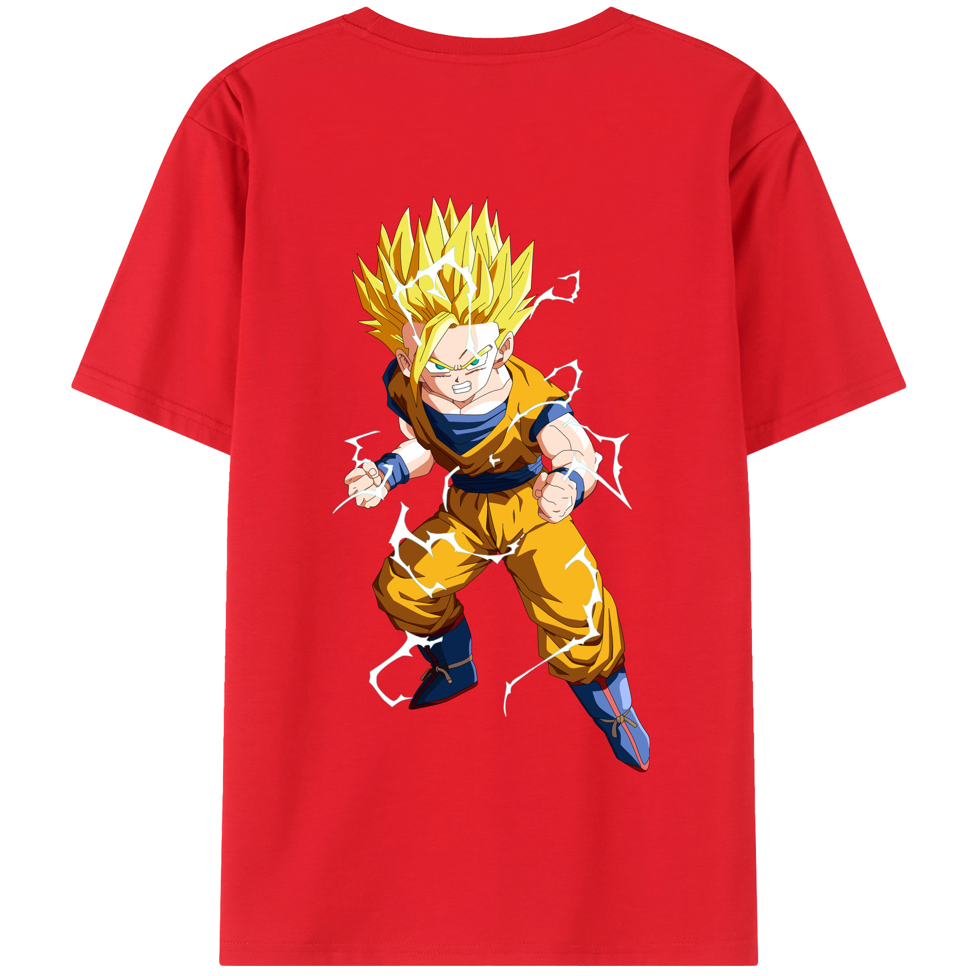 （画像用） ドラゴンボール 孫 悟飯（そんごはん）DRAGON BALL Son Gohan 綿100％半袖Tシャツ（背面プリント）