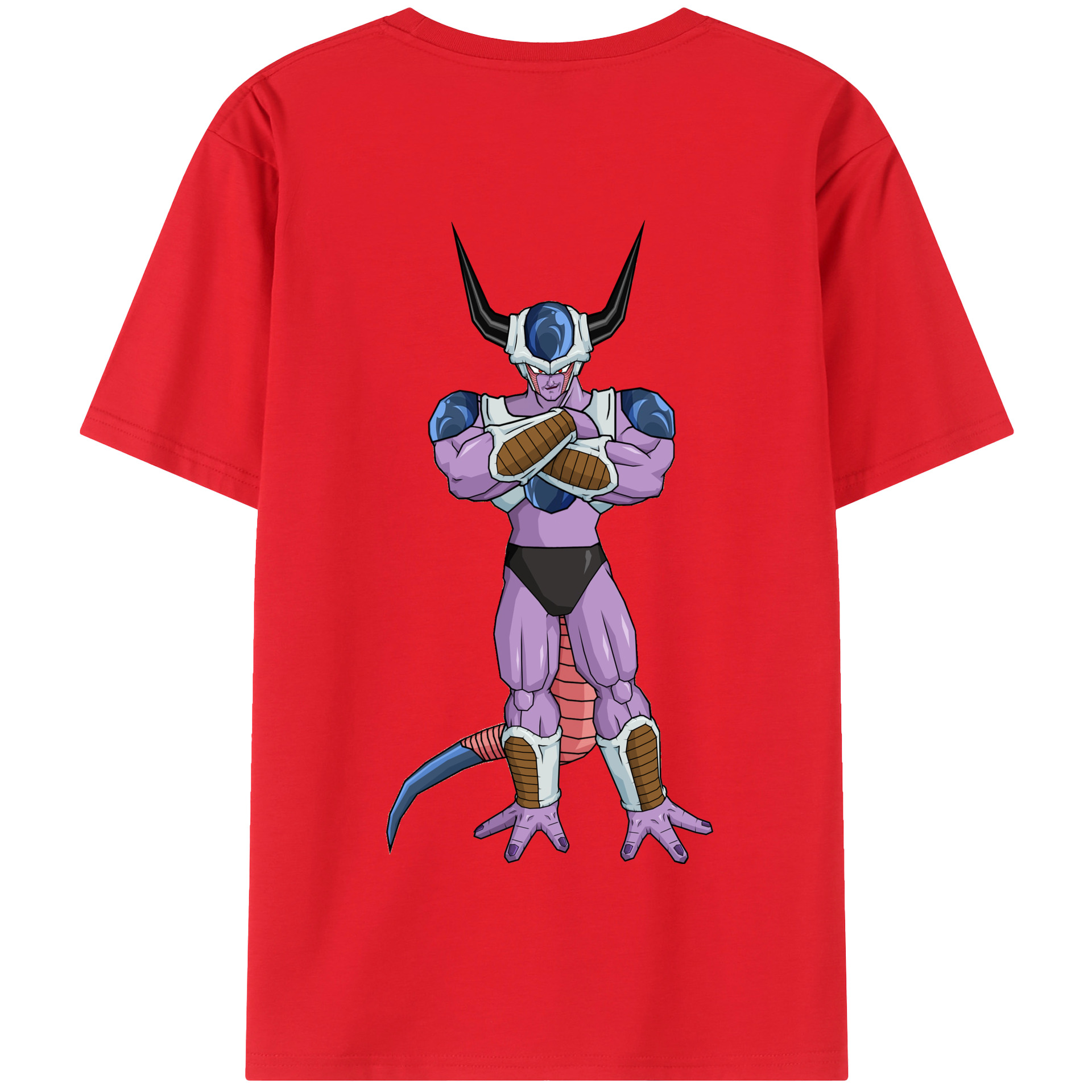 （画像用） ドラゴンボール フリーザ DRAGON BALL Frieza 綿100％半袖Tシャツ（背面プリント）