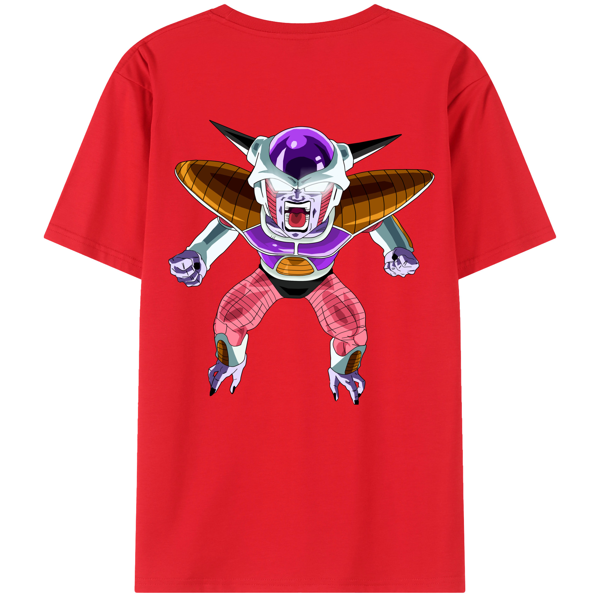 （画像用） ドラゴンボール フリーザ DRAGON BALL Frieza 綿100％半袖Tシャツ（背面プリント）