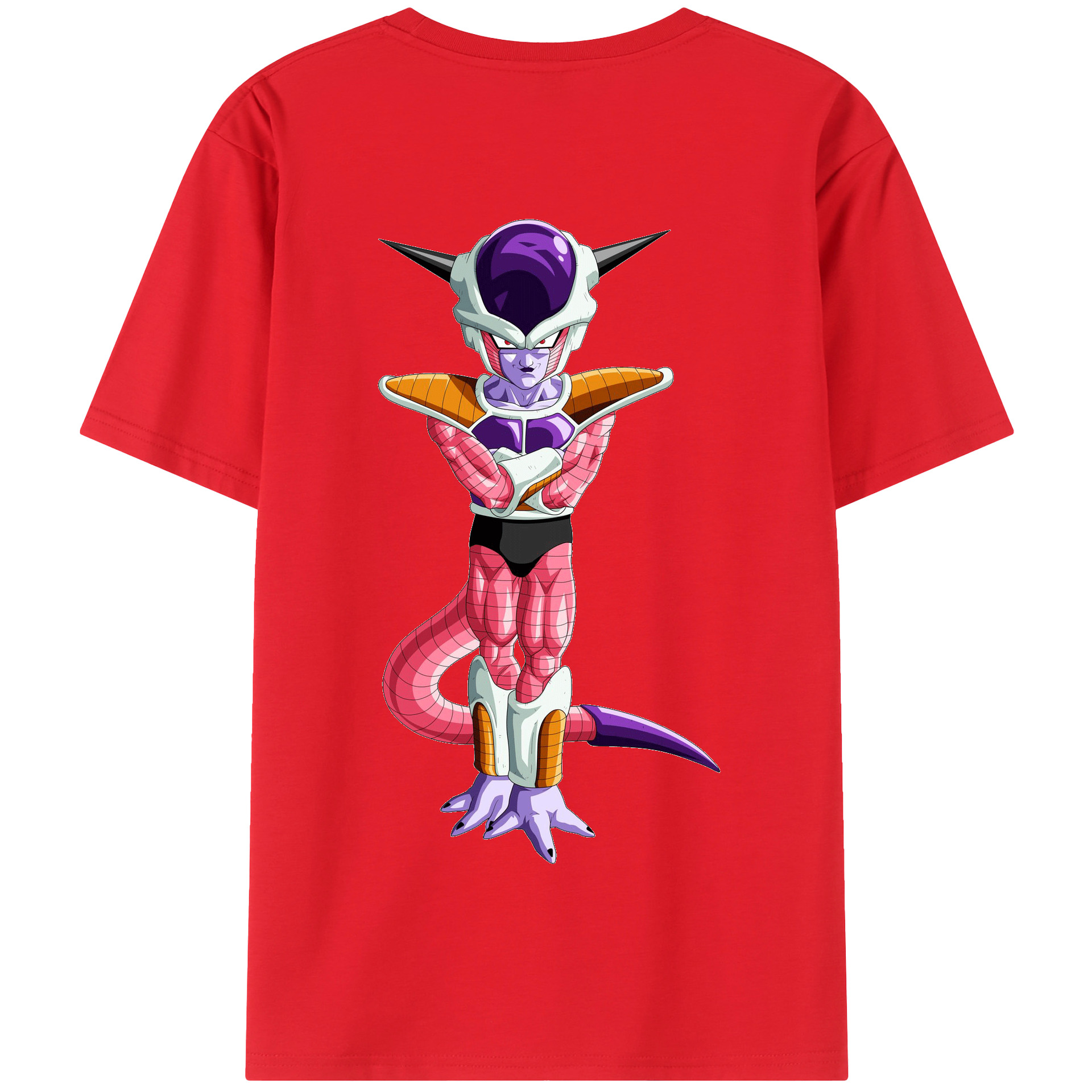 （画像用） ドラゴンボール フリーザ DRAGON BALL Frieza 綿100％半袖Tシャツ（背面プリント）
