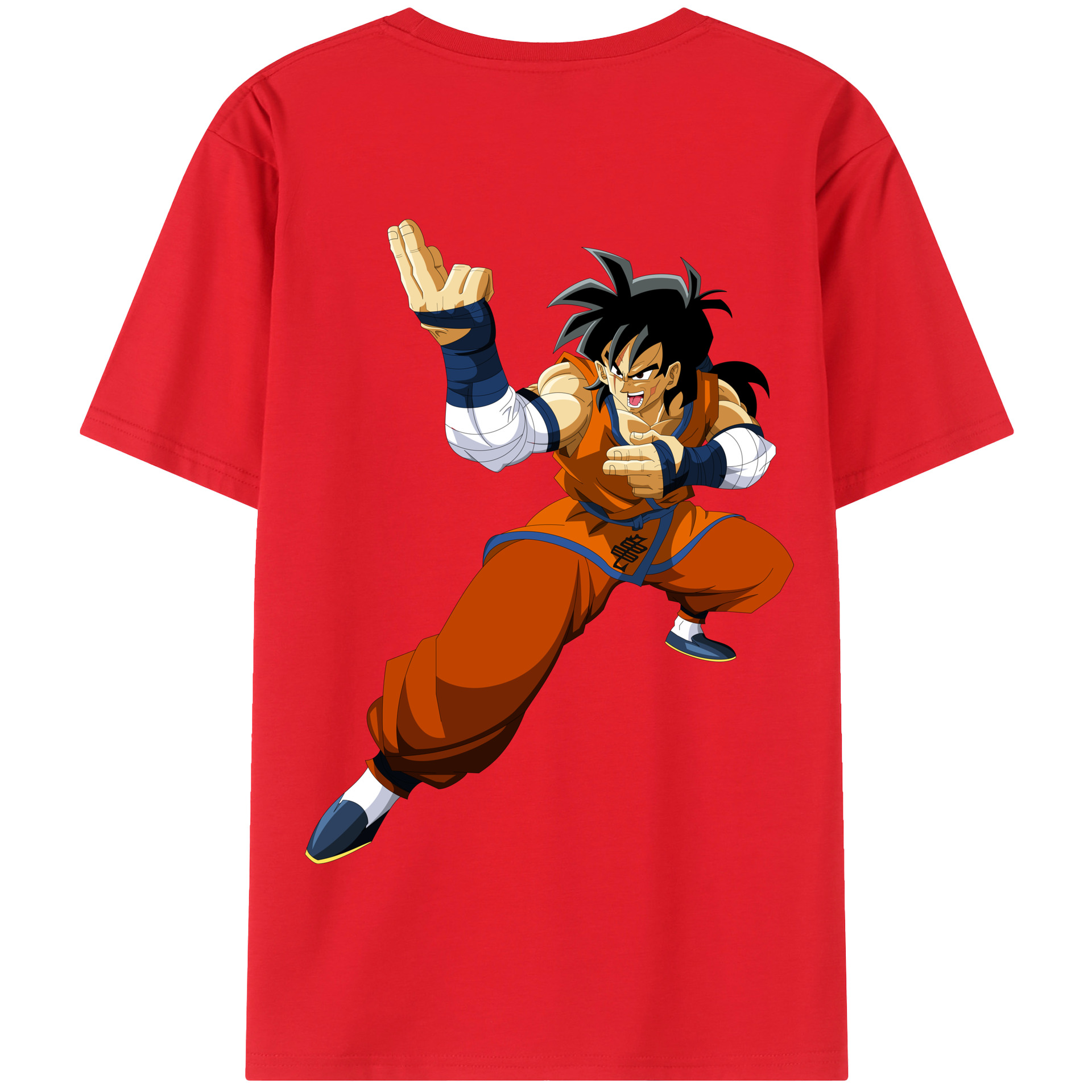 （画像用） ドラゴンボール ヤムチャ DRAGON BALL Yamcha 綿100％半袖Tシャツ（背面プリント）