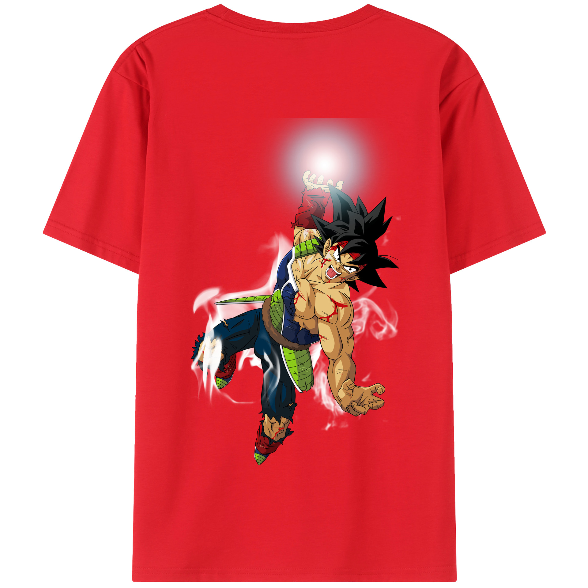 （画像用） ドラゴンボール バーダック DRAGON BALL Burdock 綿100％半袖Tシャツ（背面プリント）