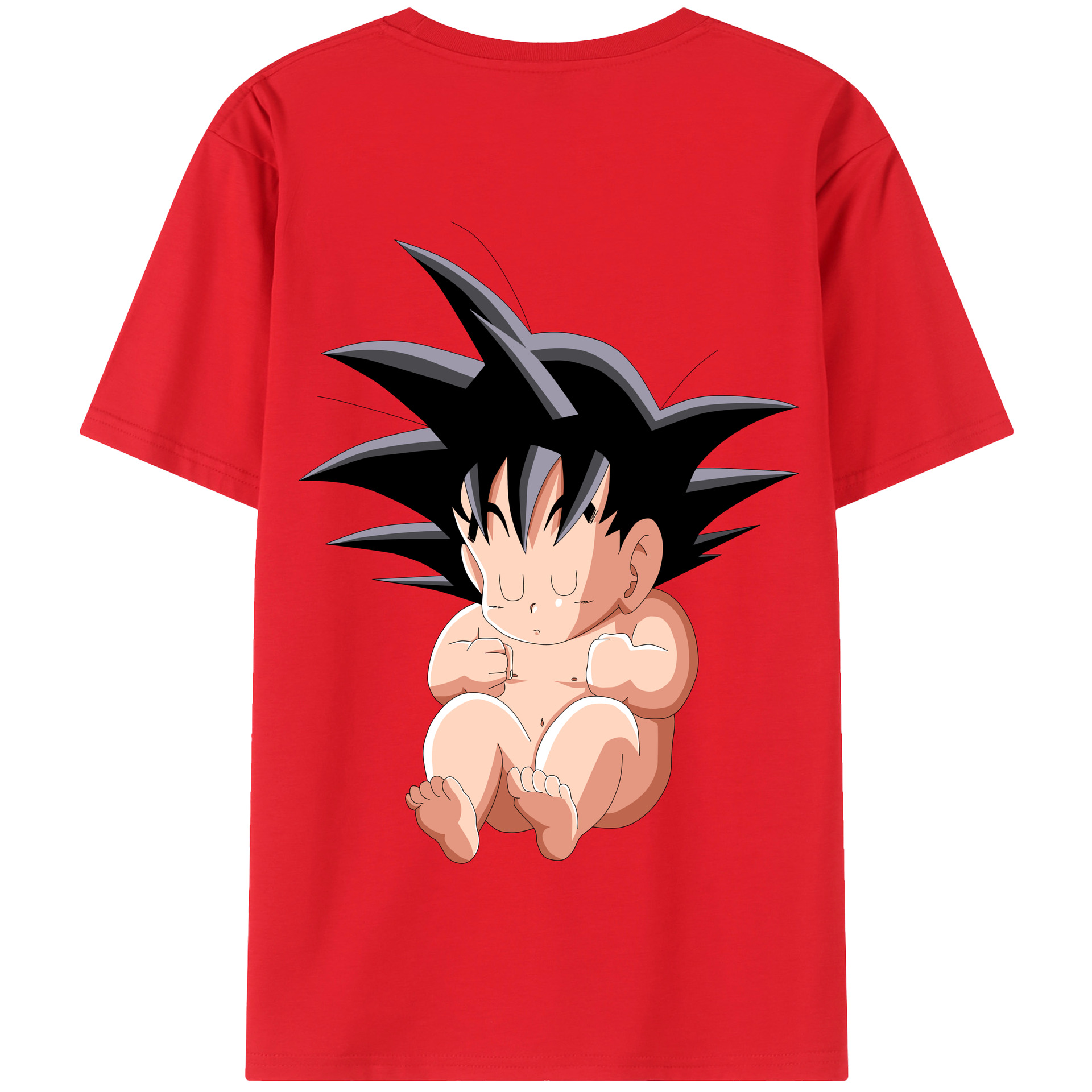 （画像用） ドラゴンボール 孫悟空（そん ごくう）Son Goku カカロット DRAGON BALL Kakarotto 綿100％半袖Tシャツ（背面プリント）