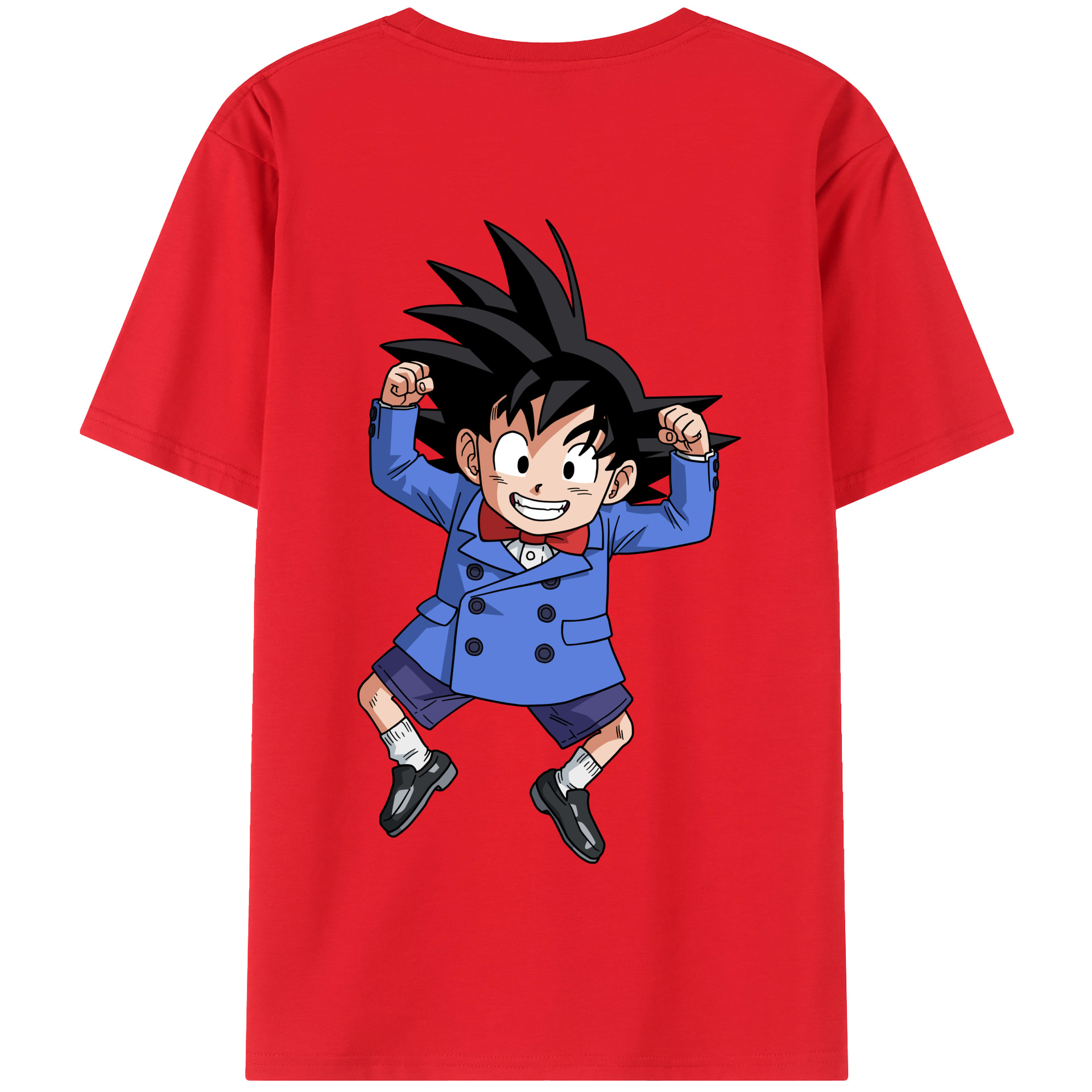 （画像用） ドラゴンボール 孫悟空（そん ごくう）Son Goku カカロット DRAGON BALL Kakarotto 綿100％半袖Tシャツ（背面プリント）