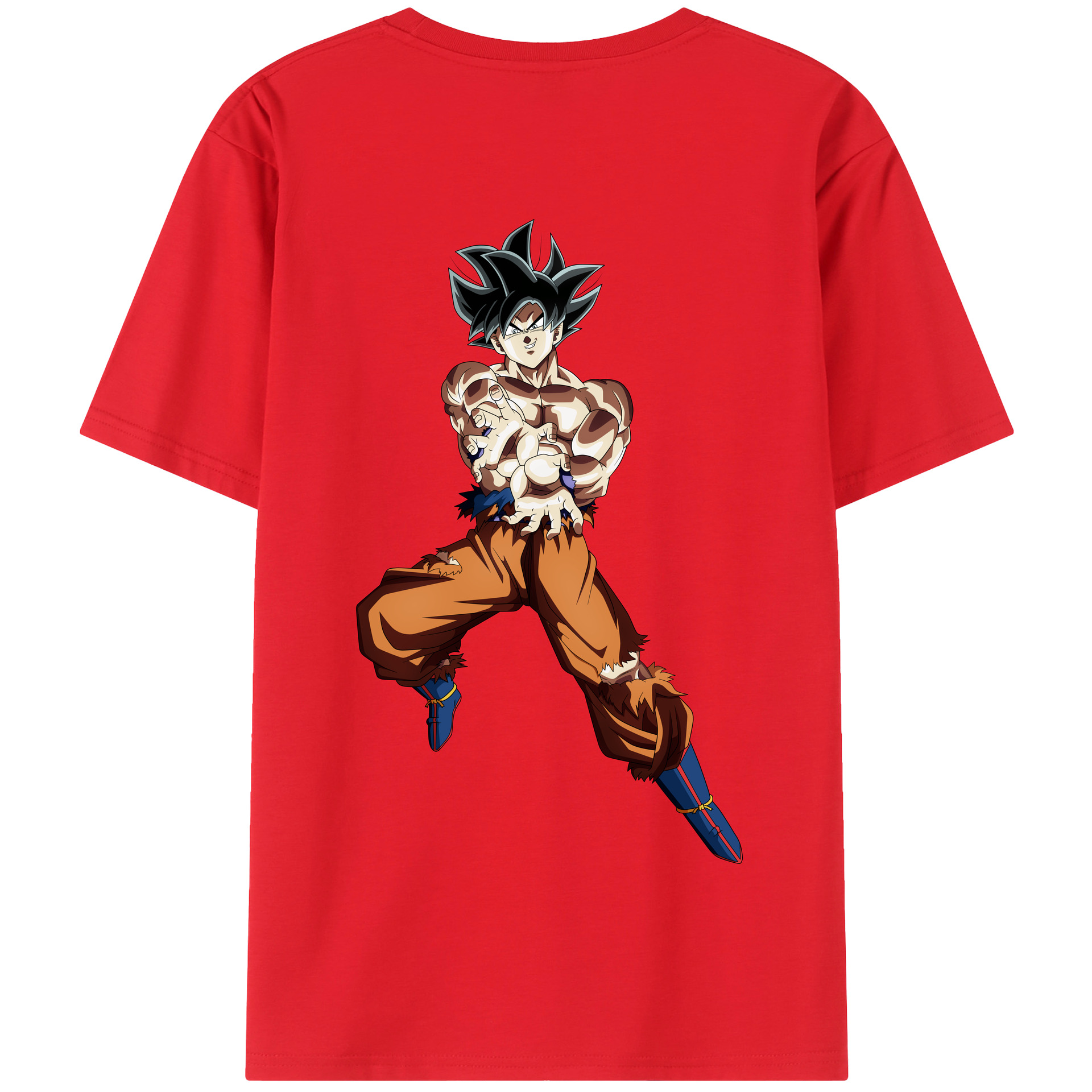 （画像用） ドラゴンボール 孫悟空（そん ごくう）Son Goku カカロット DRAGON BALL Kakarotto 綿100％半袖Tシャツ（背面プリント）