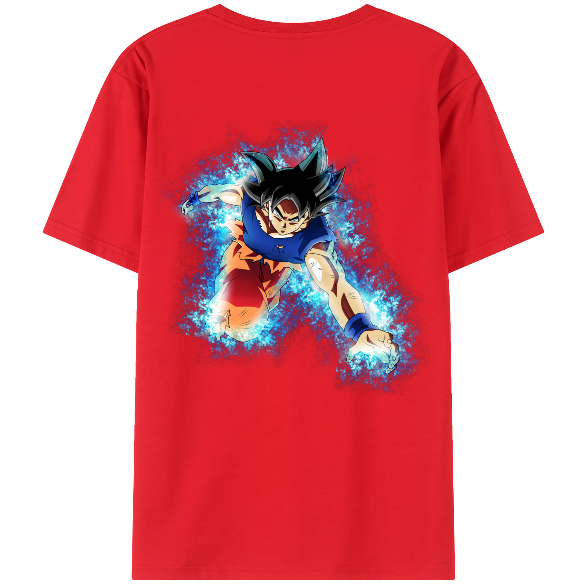 （画像用） ドラゴンボール 孫悟空（そん ごくう）Son Goku カカロット DRAGON BALL Kakarotto 綿100％半袖Tシャツ（背面プリント）