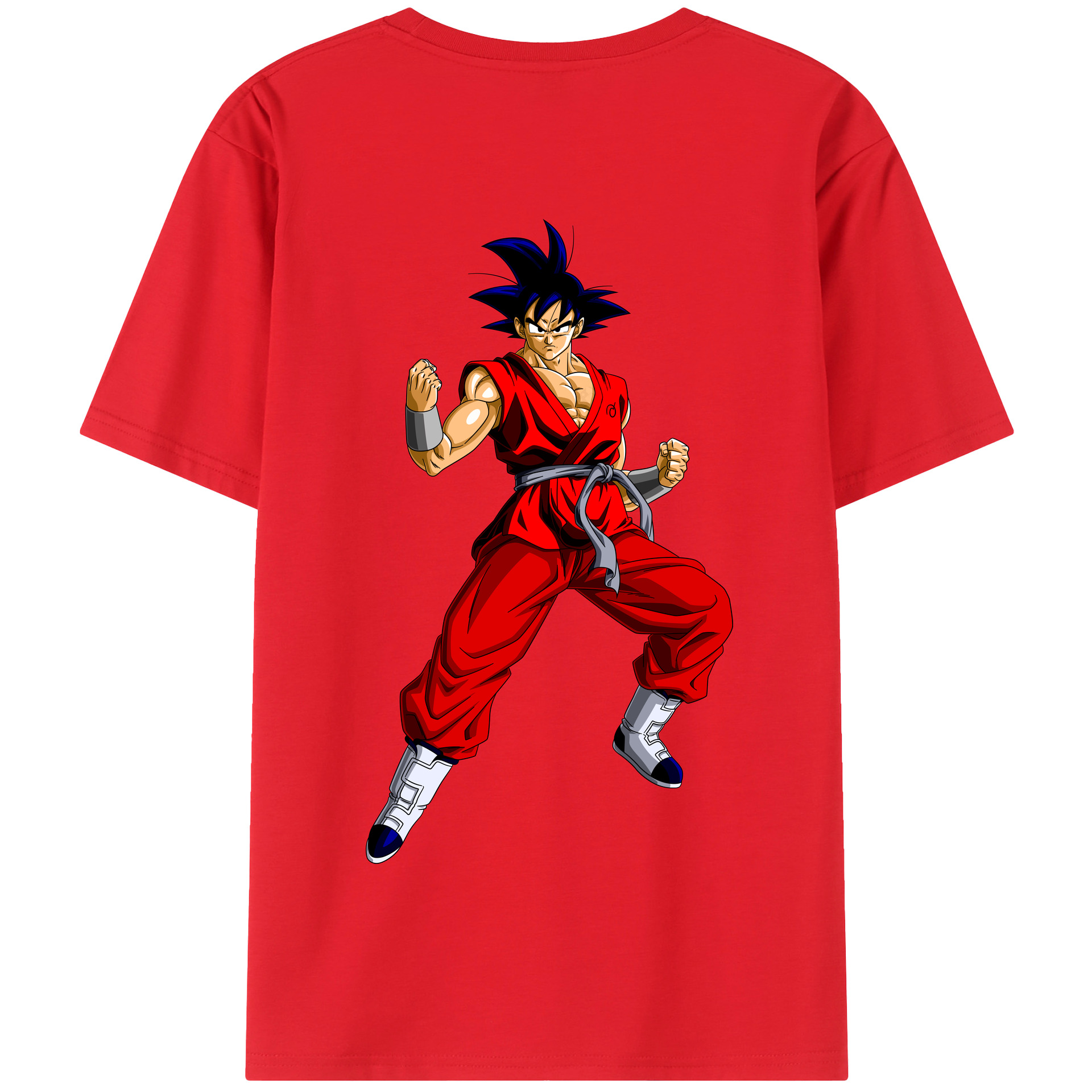 （画像用） ドラゴンボール 孫悟空（そん ごくう）Son Goku カカロット DRAGON BALL Kakarotto 綿100％半袖Tシャツ（背面プリント）