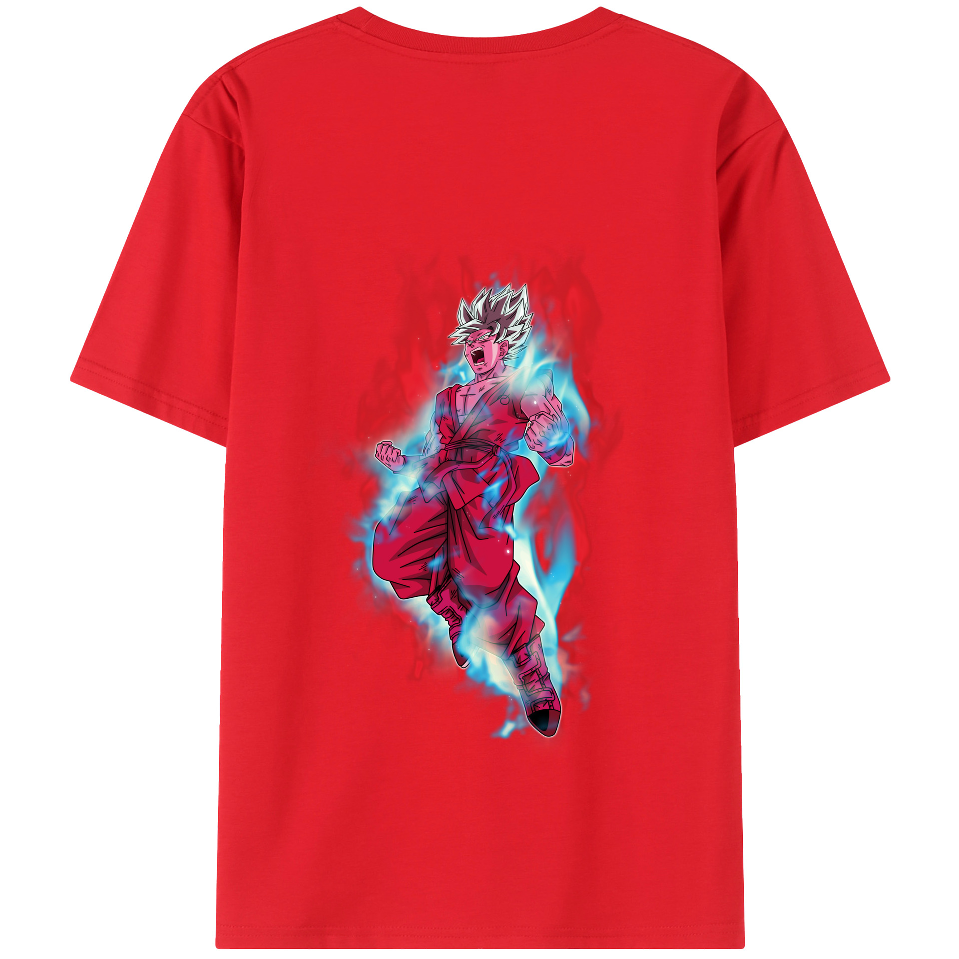 （画像用） ドラゴンボール 孫悟空（そん ごくう）Son Goku カカロット DRAGON BALL Kakarotto 綿100％半袖Tシャツ（背面プリント）