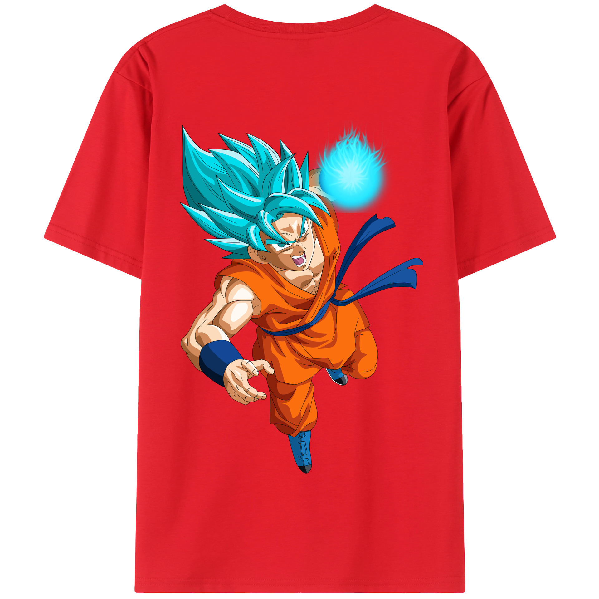 （画像用） ドラゴンボール 孫悟空（そん ごくう）Son Goku カカロット DRAGON BALL Kakarotto 綿100％半袖Tシャツ（背面プリント）