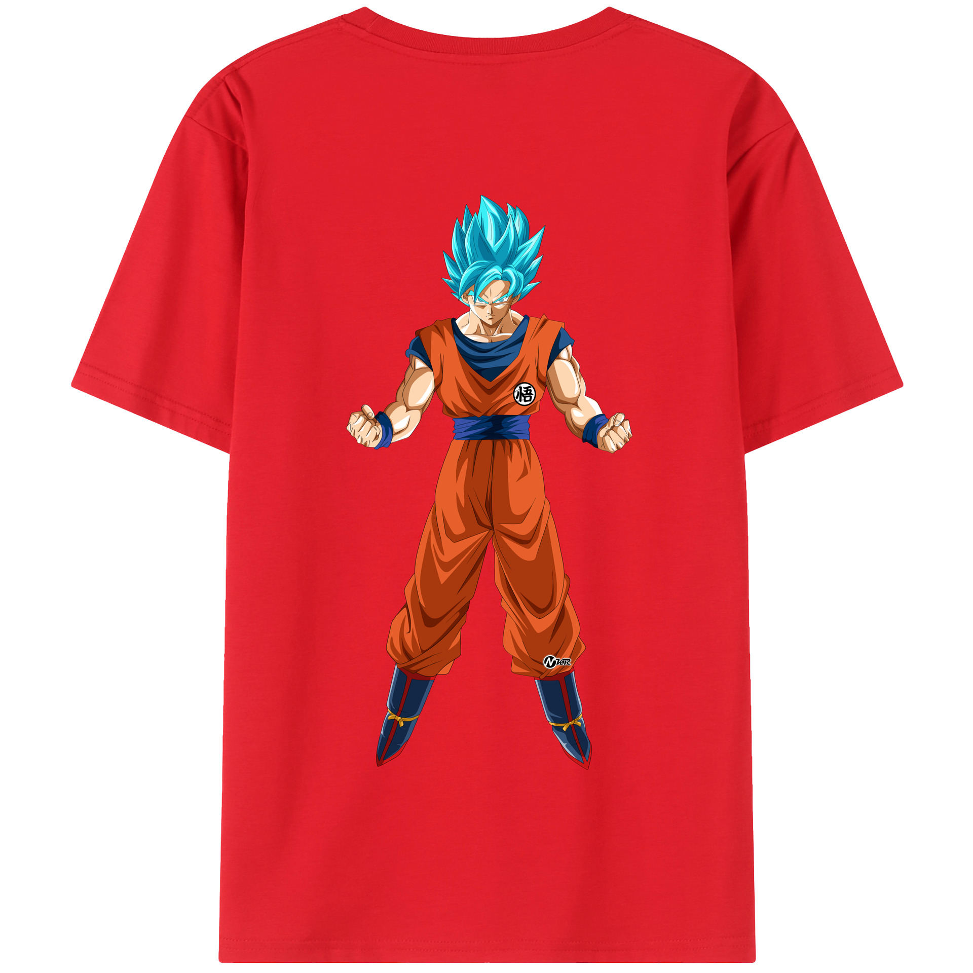 （画像用） ドラゴンボール 孫悟空（そん ごくう）Son Goku カカロット DRAGON BALL Kakarotto 綿100％半袖Tシャツ（背面プリント）